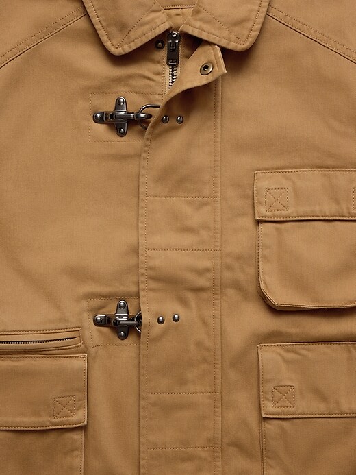 Cotton Fireman-Clasp Jacket | Banana Republic