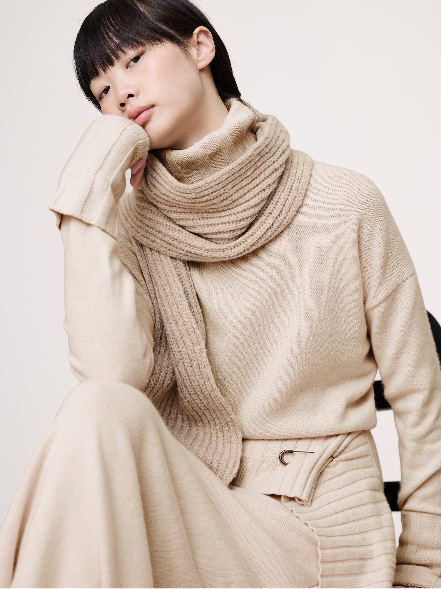 Image number 4 showing, Donegal Wool-Blend Extra-Long Scarf