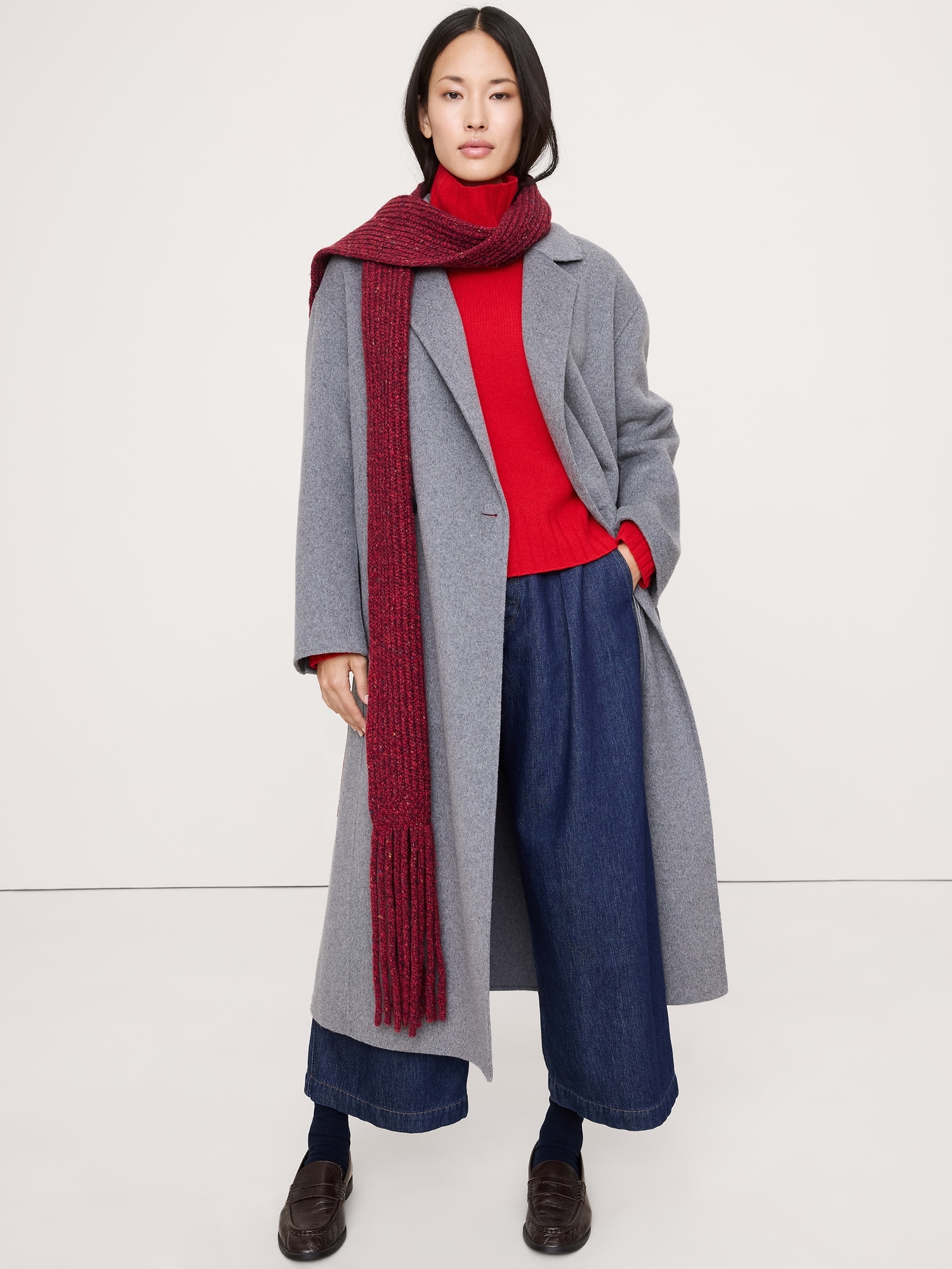 Image number 2 showing, Donegal Wool-Blend Extra-Long Scarf