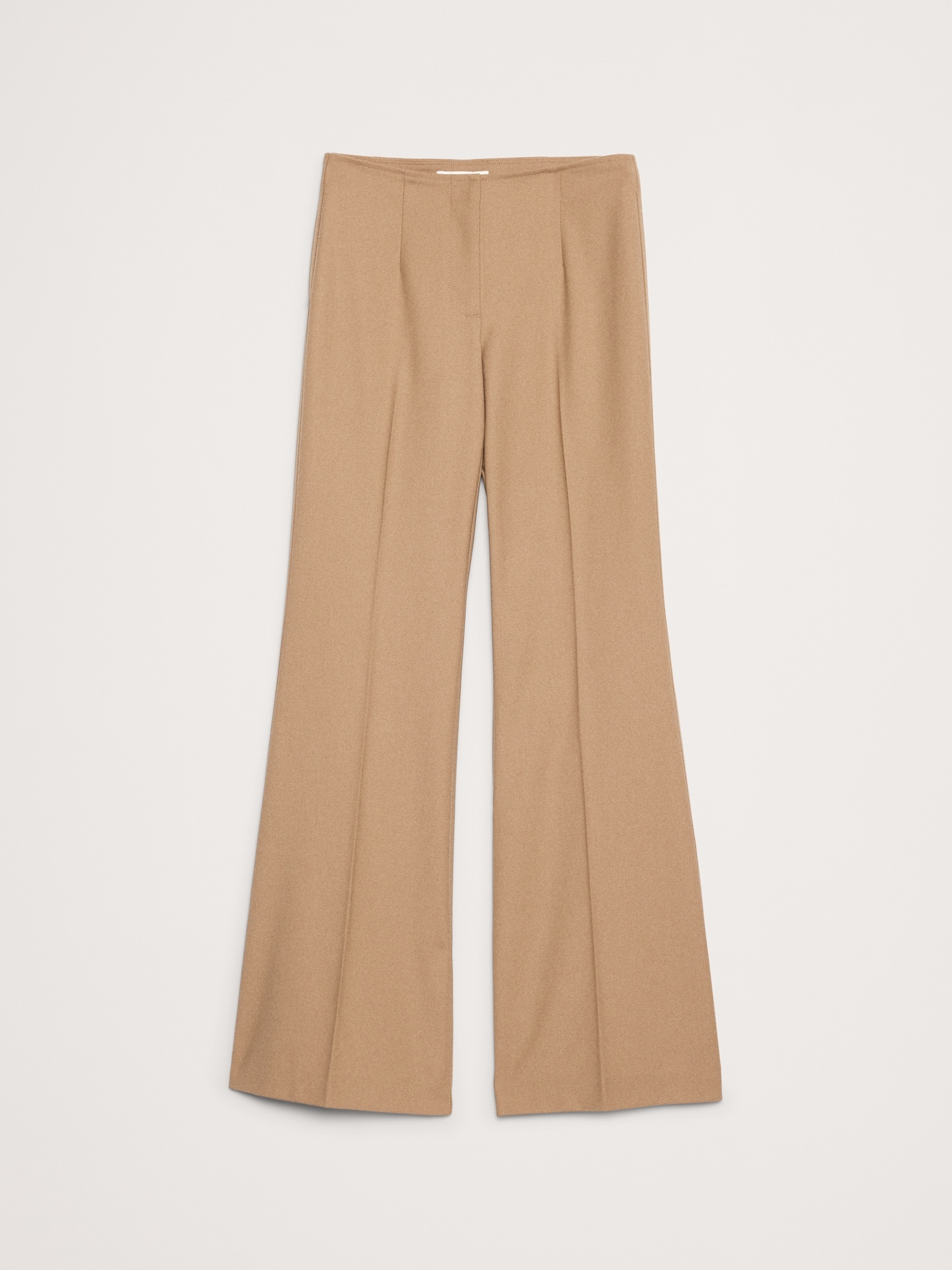 Image number 5 showing, Mid-Rise Flare Stretch Wool-Blend Pant