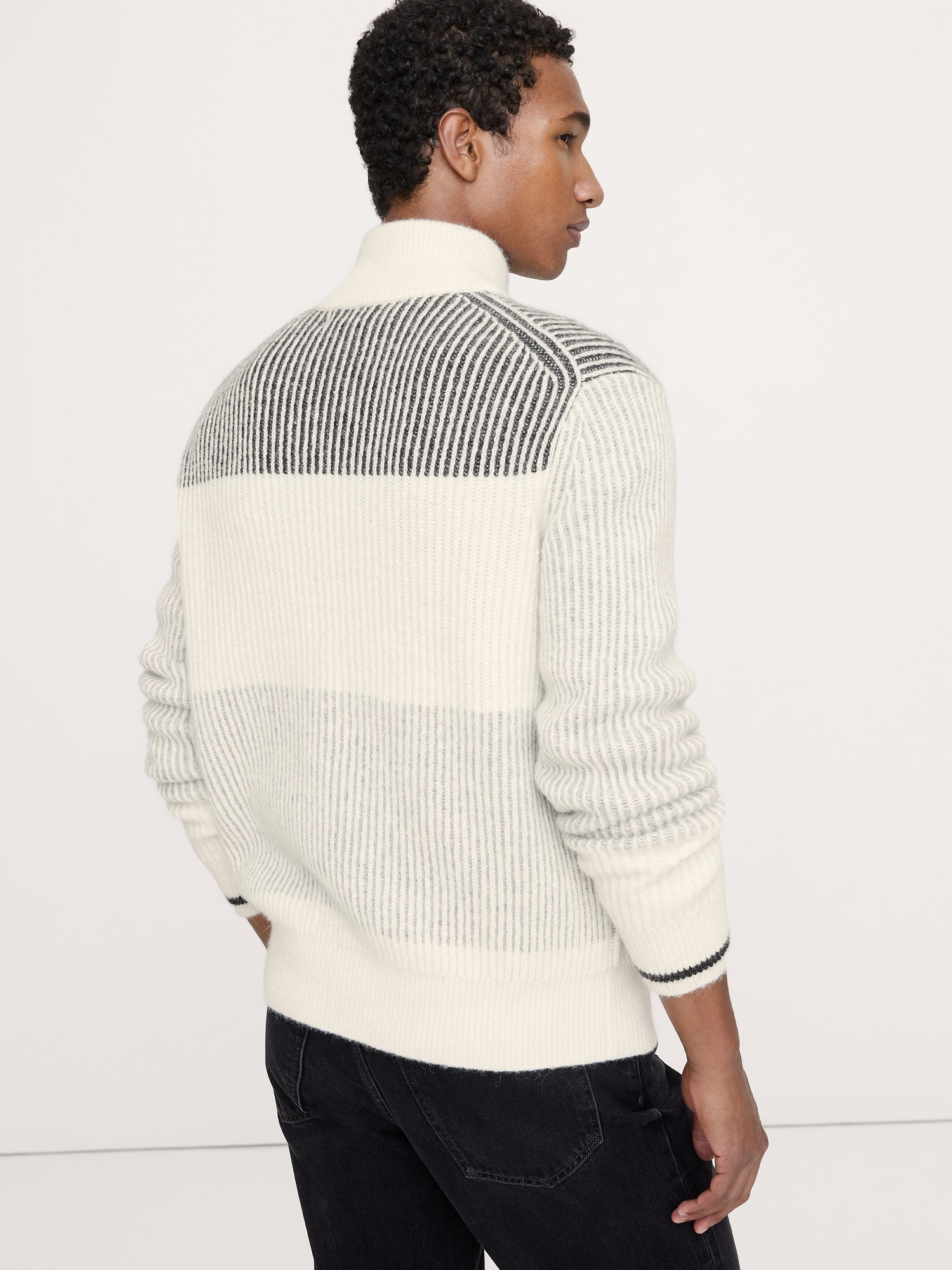 Image number 3 showing, Alpaca-Wool Blend Sweater Jacket