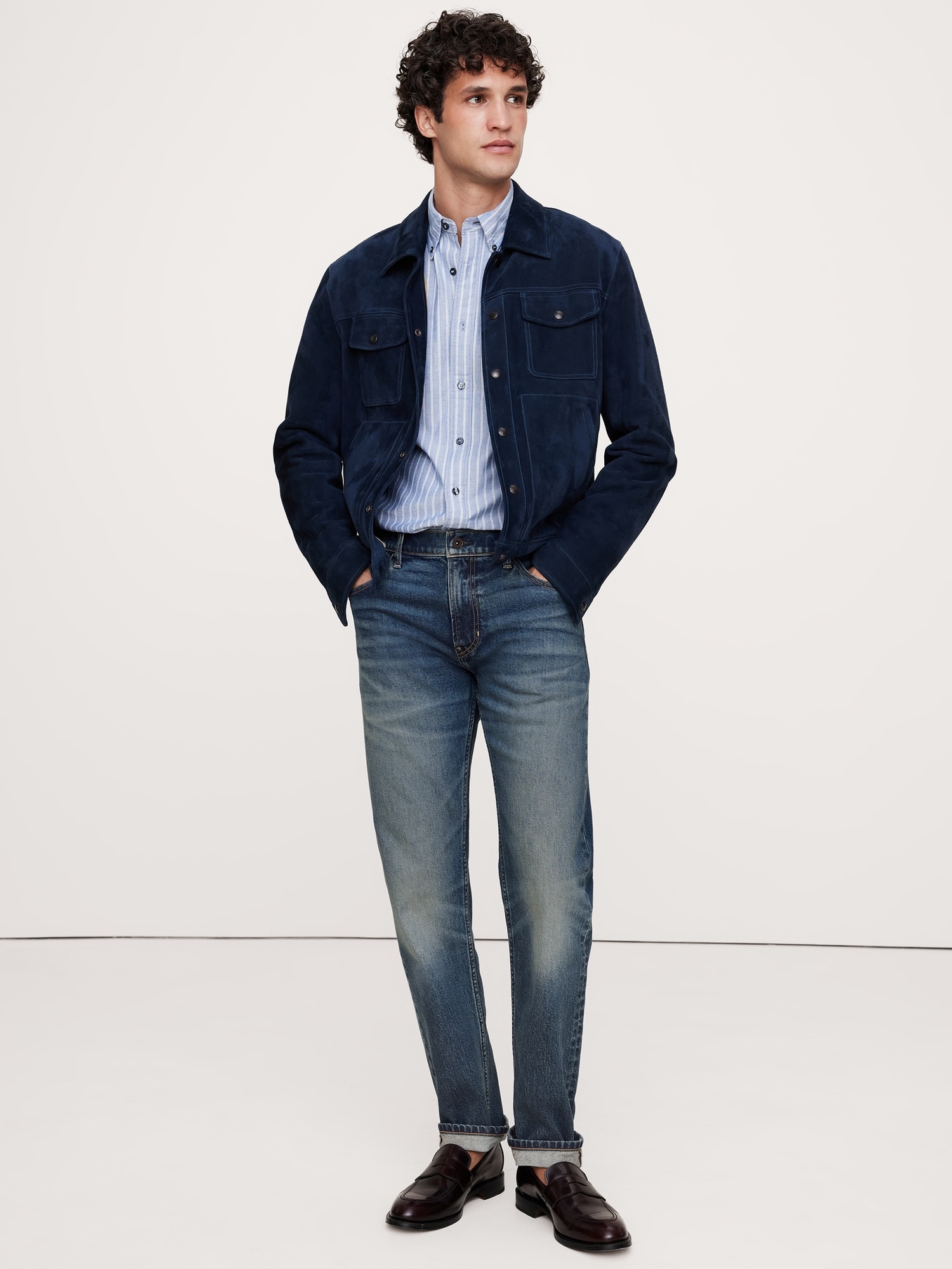 L'image numéro 3 présente Jean authentique coupe étroite