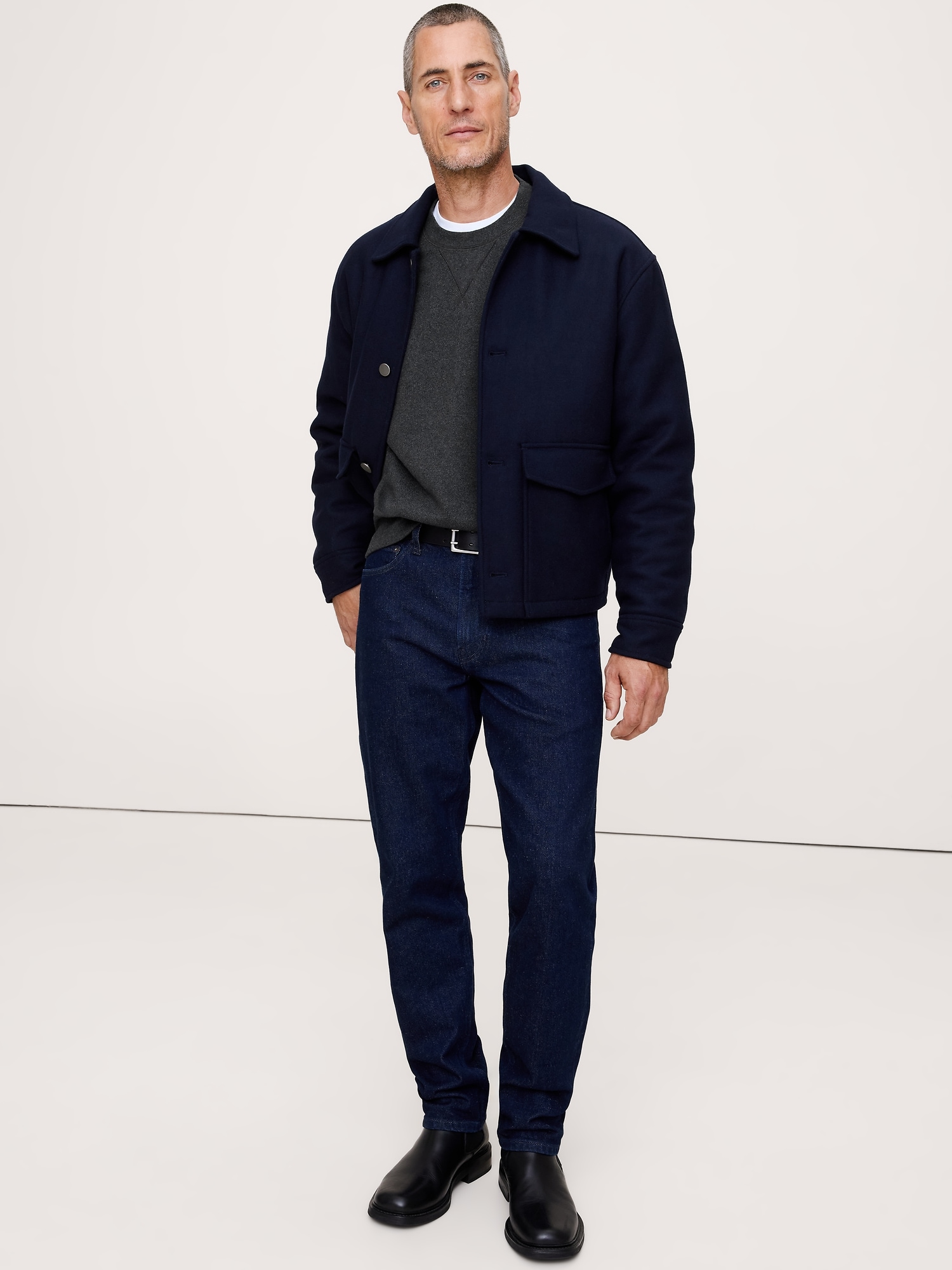 Image number 3 showing, Brushed Fleece Crew-Neck Sweatshirt