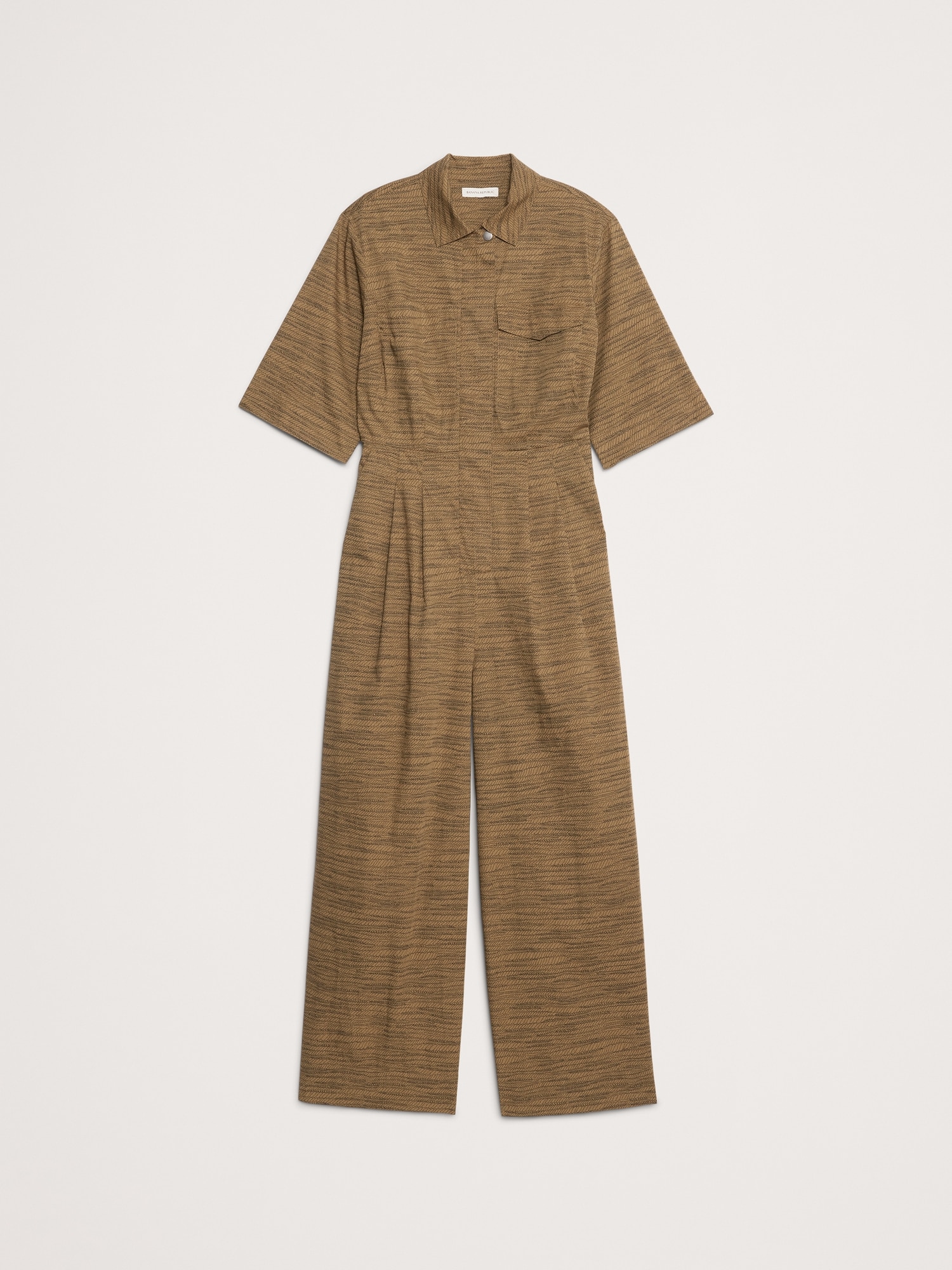 Image number 8 showing, Stretch-Cotton Wide-Leg Utility Jumpsuit