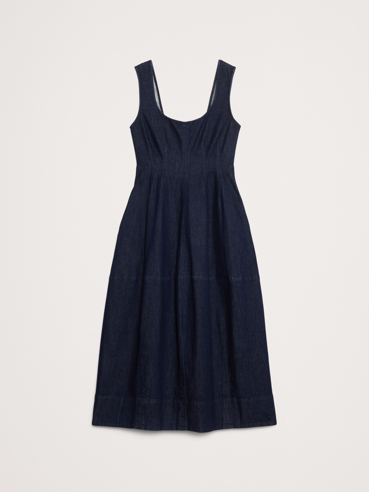 Image number 5 showing, Denim Barrel Midi Dress