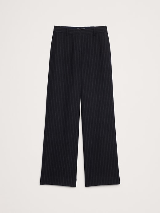 The Everyday Wide-Leg Flannel Pant | Banana Republic