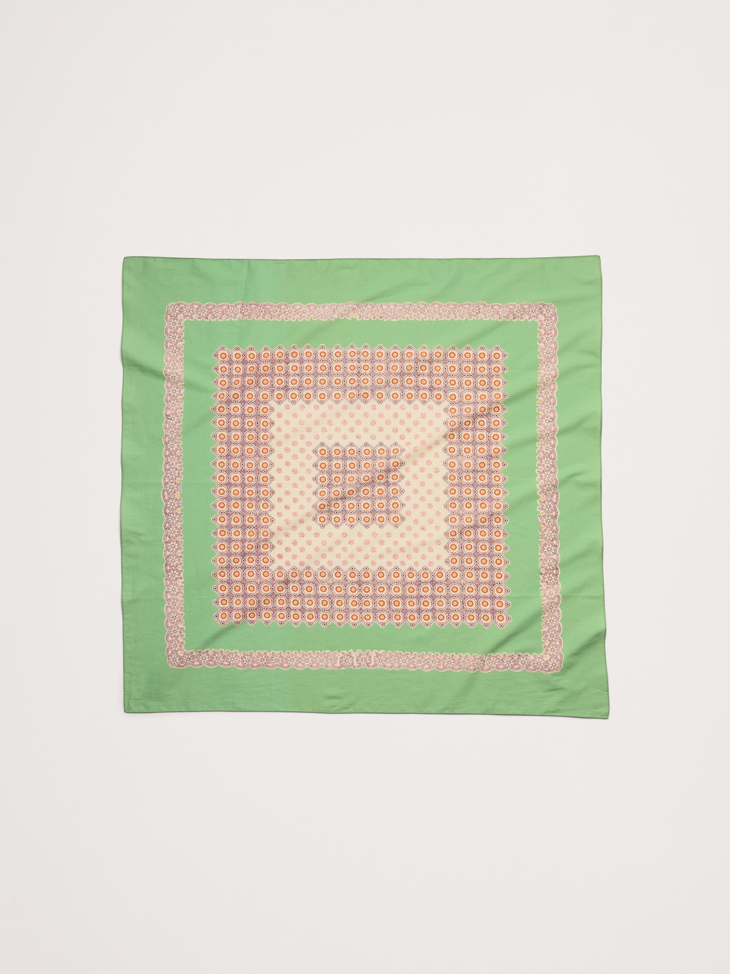 GRANDE ÉCHARPE CARRÉE EN COTON