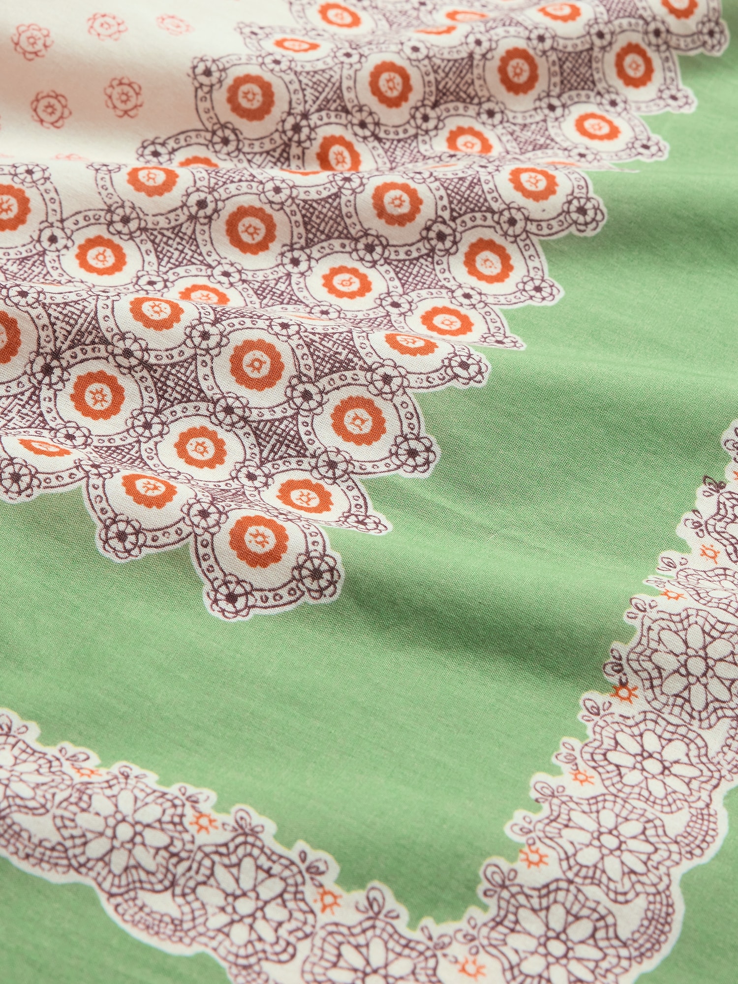 L'image numéro 3 présente Grande écharpe carrée en coton