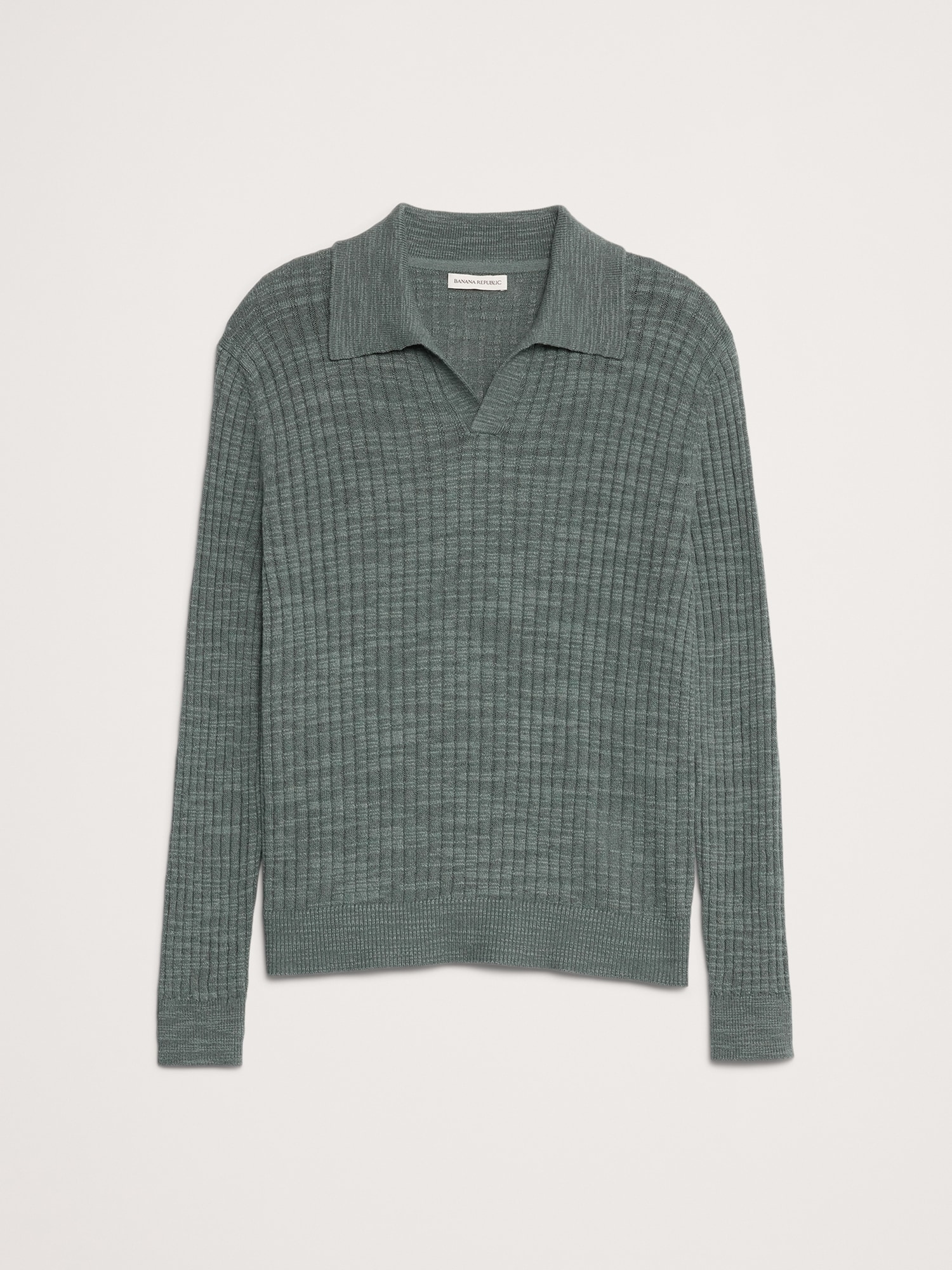 Image number 4 showing, Linen-Cotton Slub Sweater Polo