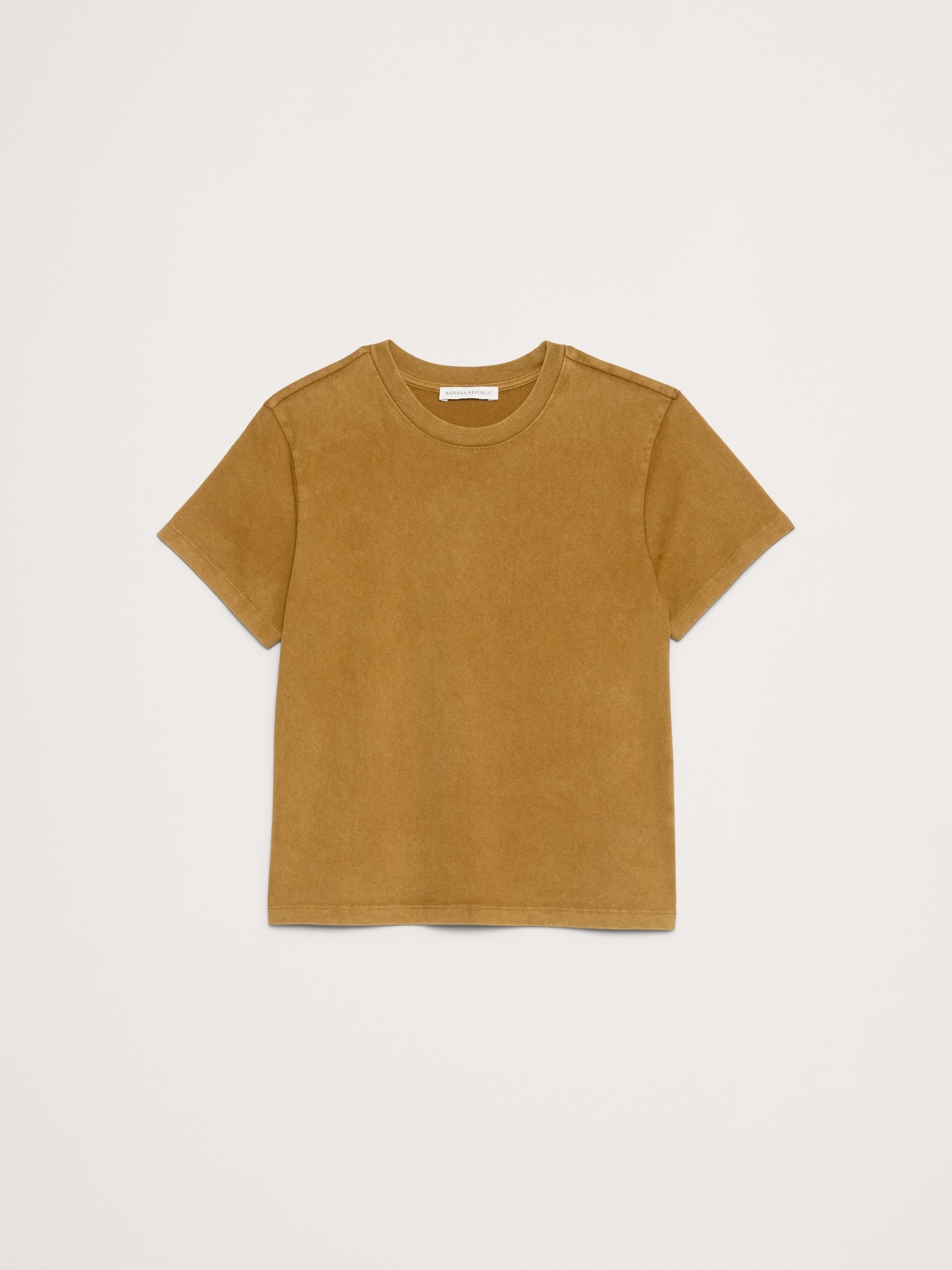 L'image numéro 4 présente T-SHIRT RAS DU COU EN COTON RÉTRO