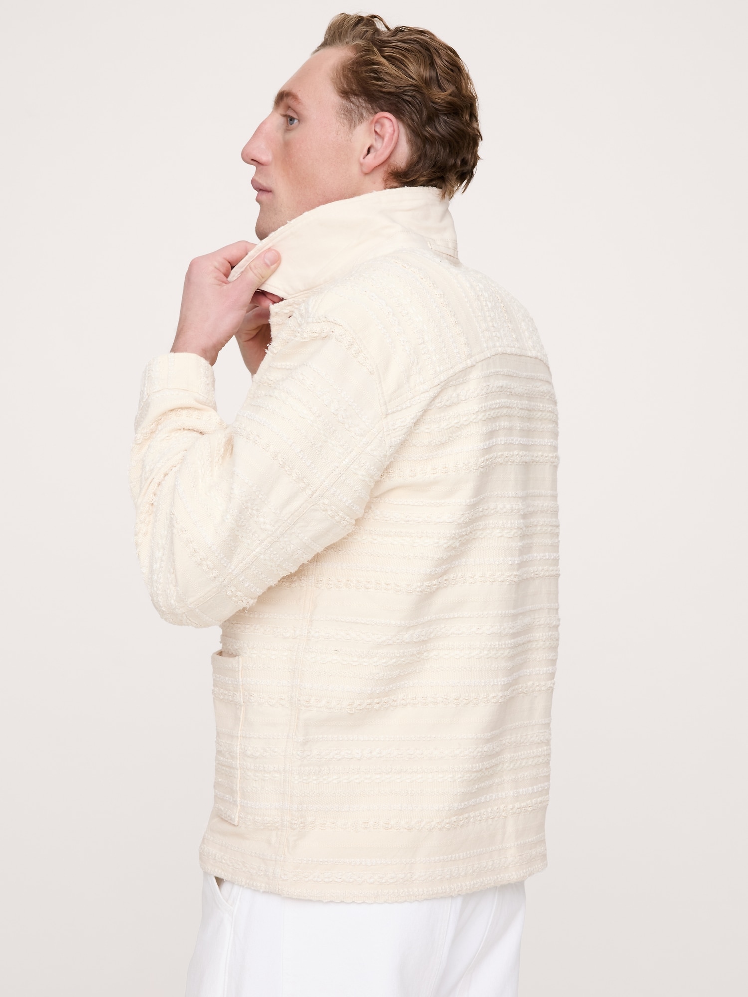 Image number 3 showing, Rope Jacquard Overshirt