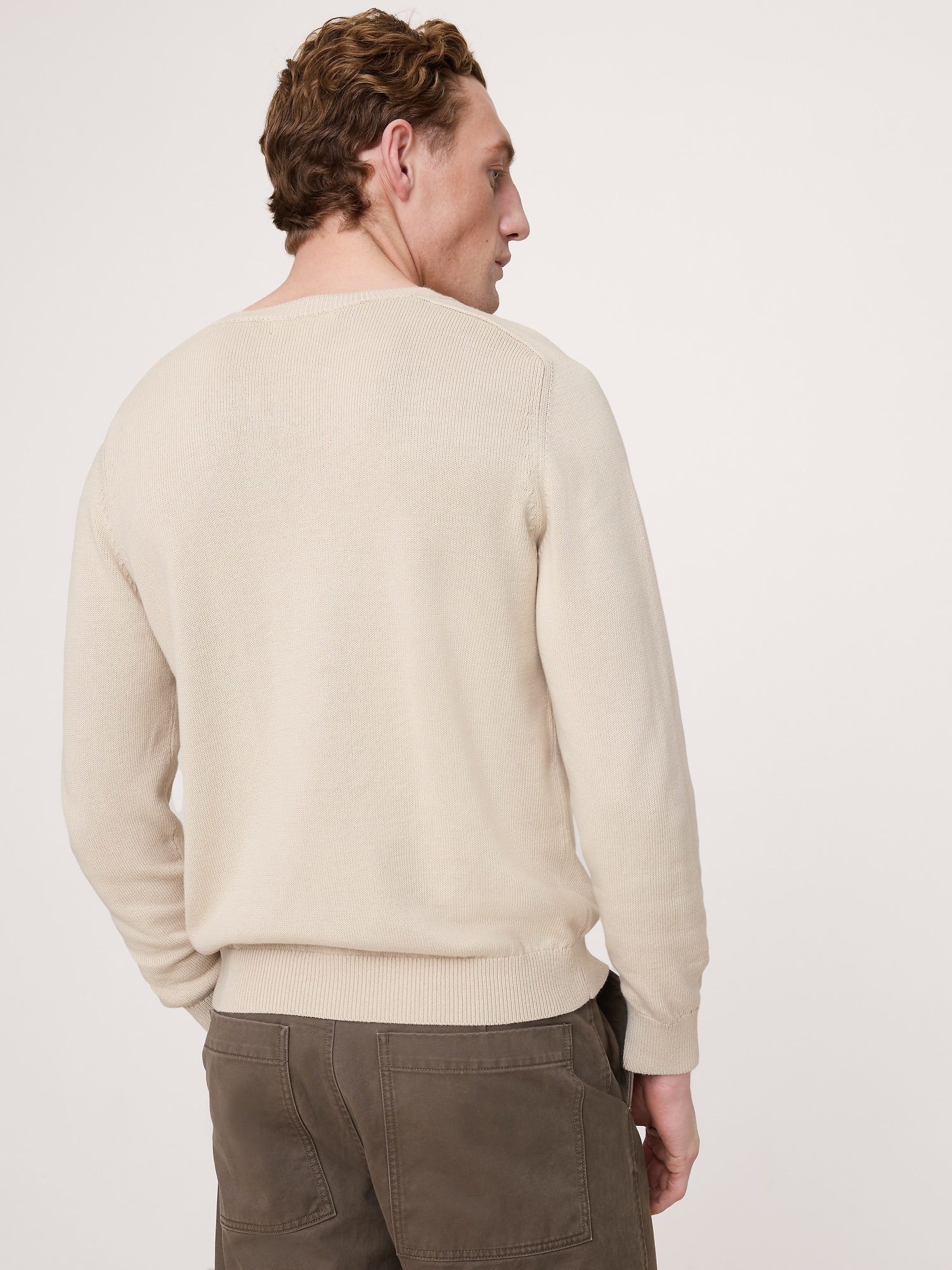 Image number 3 showing, Cotton Crew-Neck Sweater