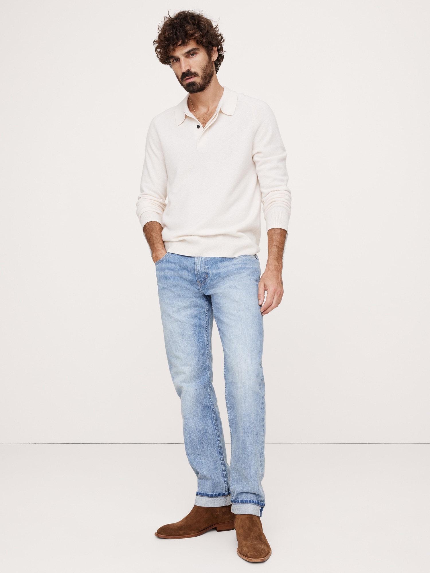 L'image numéro 3 présente Jean étroit à lisière