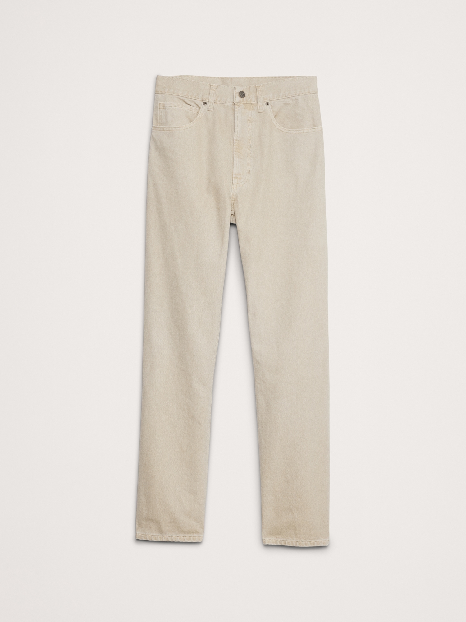 Straight Garment Dye Jean - Stone Twill Beige