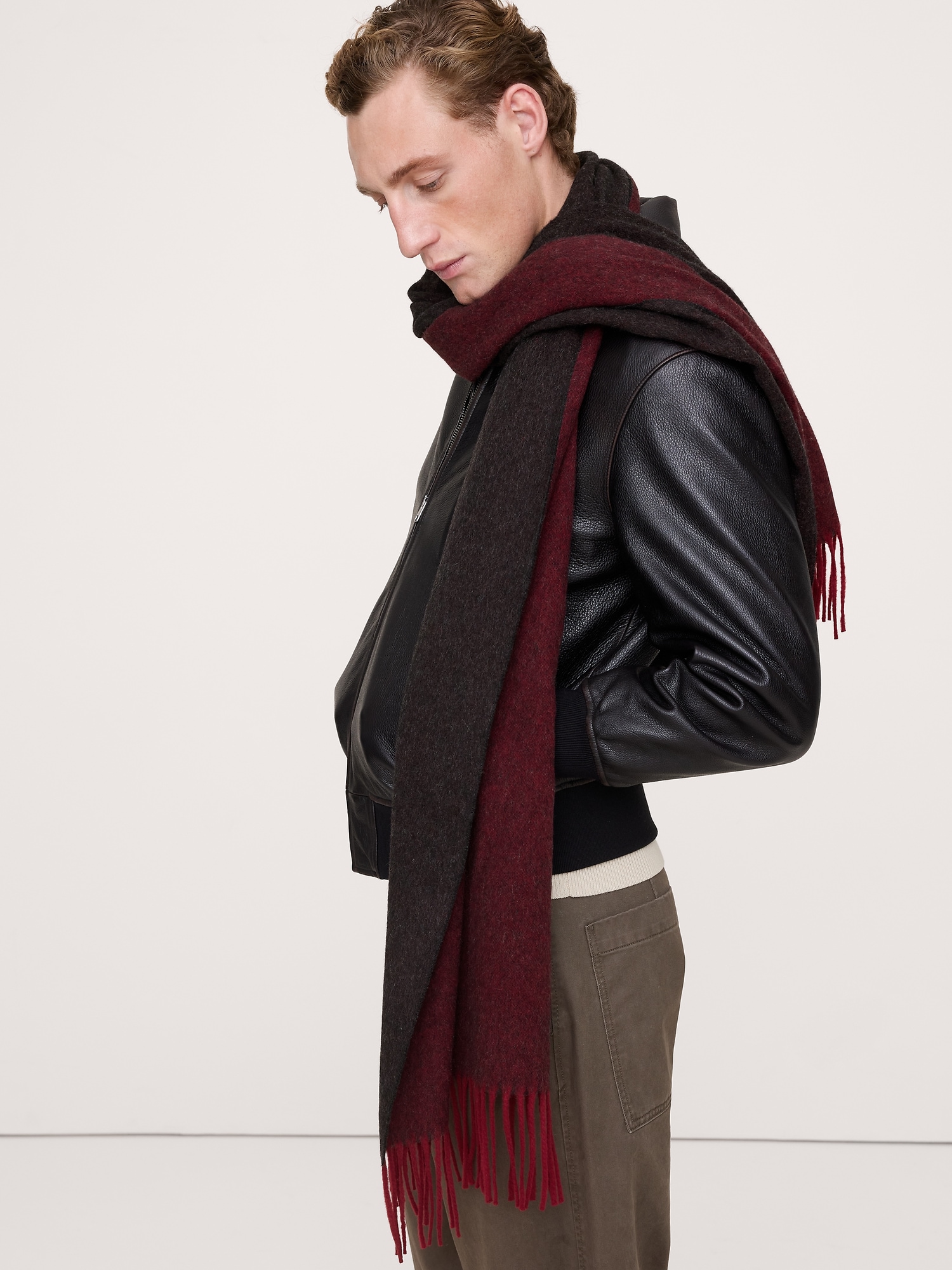 Image number 3 showing, Italian Wool-Cashmere Scarf