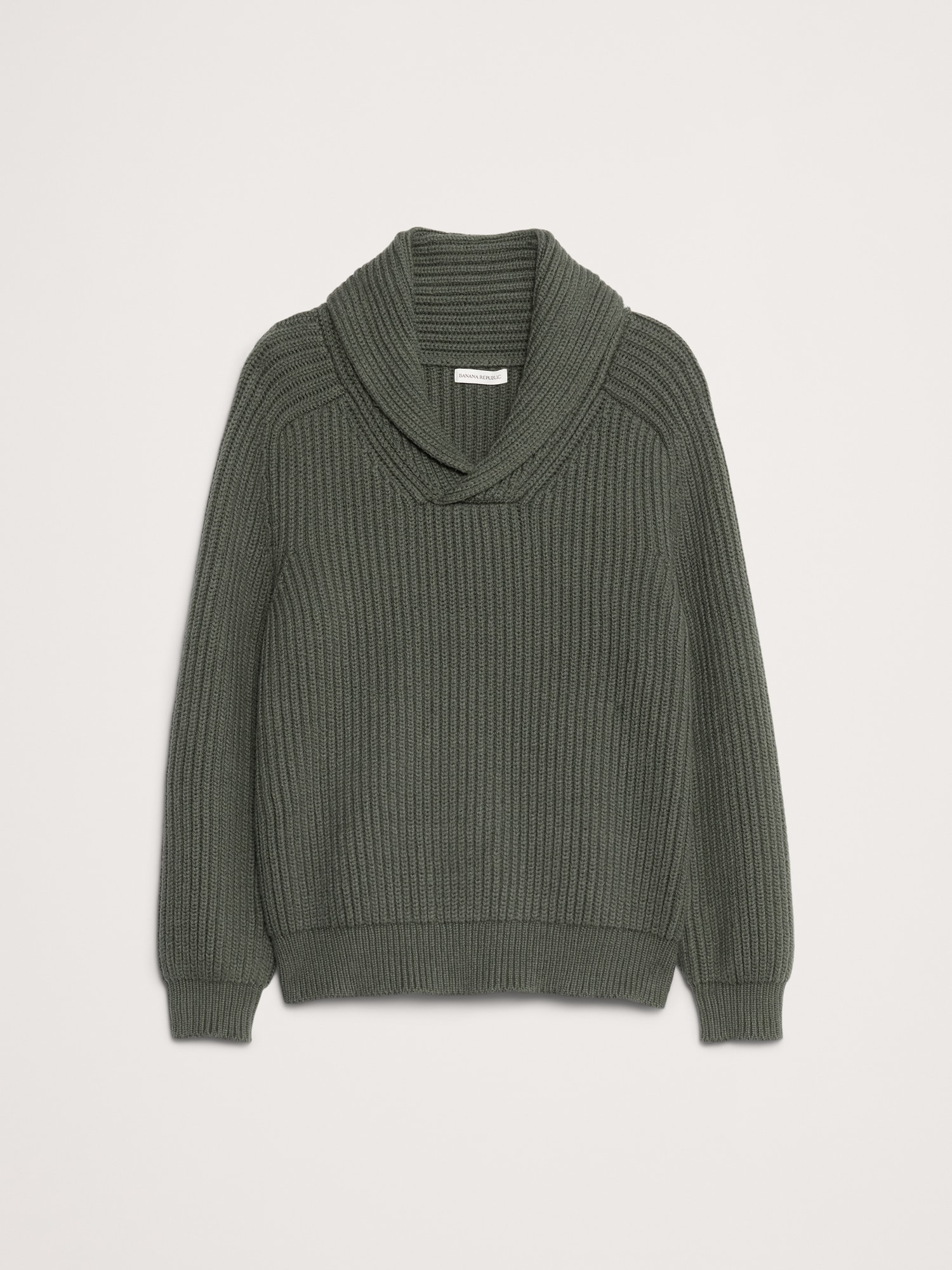 Image number 4 showing, Ribbed Shawl-Collar Sweater