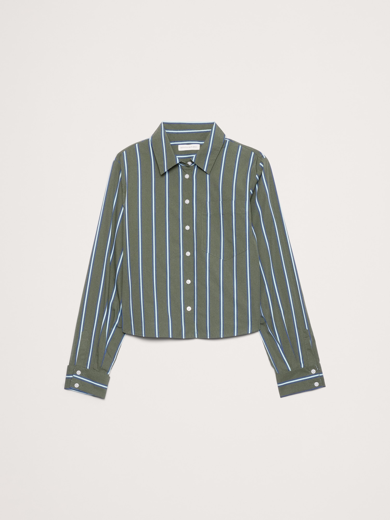 L'image numéro 4 présente Chemisier en popeline de coton à volants au dos