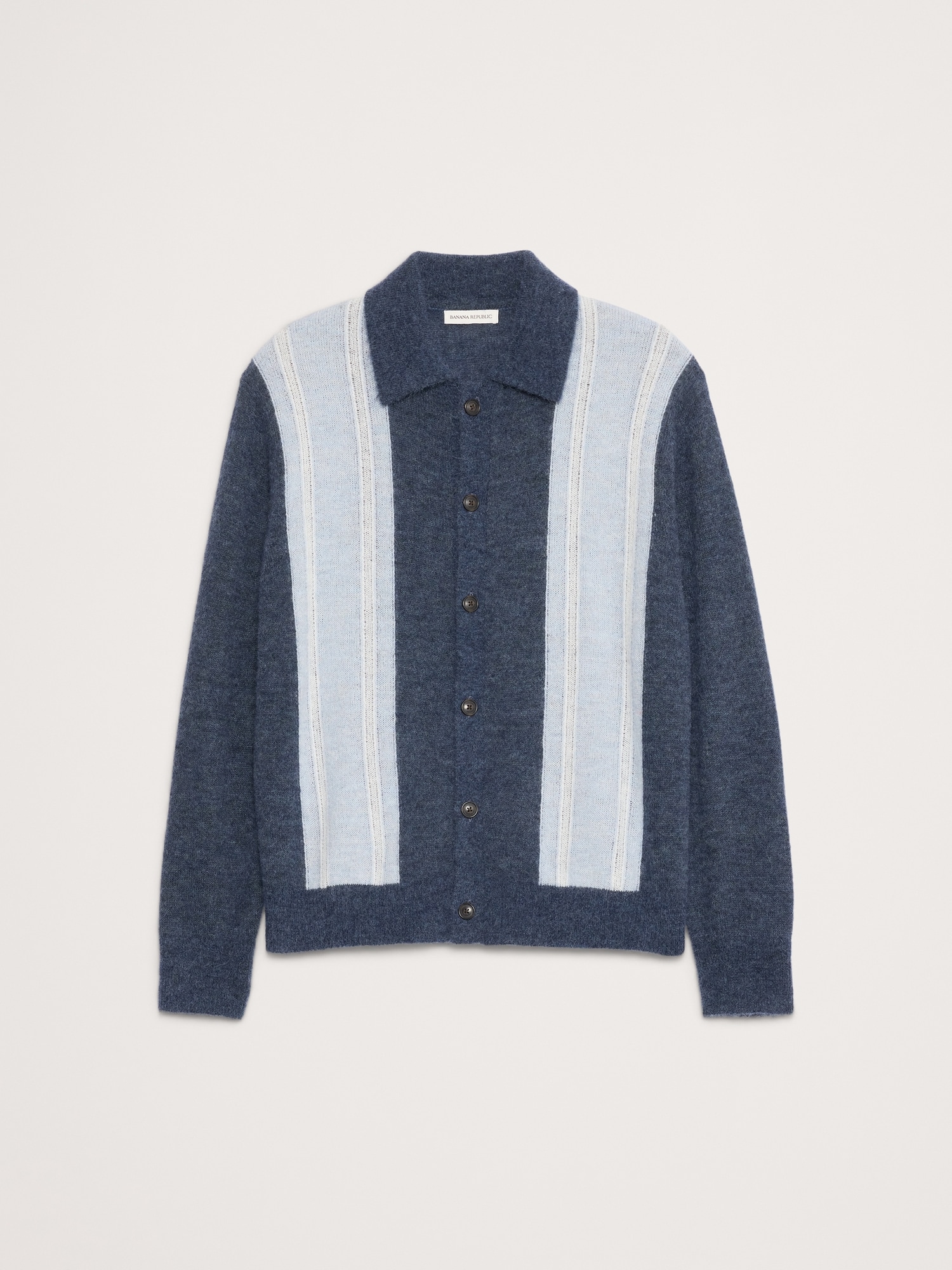 Image number 4 showing, Italian Alpaca-Blend Polo Cardigan