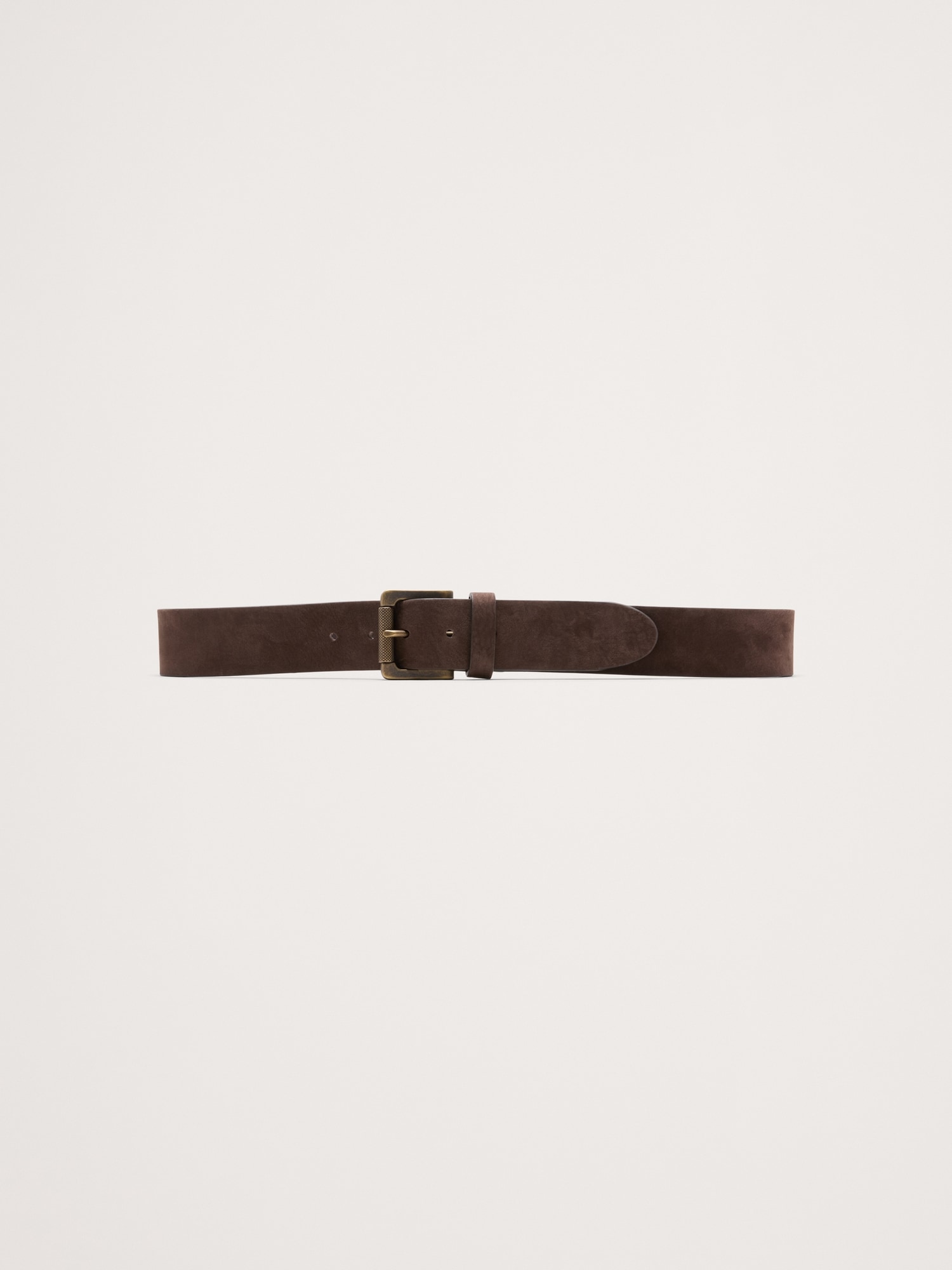 Burnished Nubuck Leather Belt