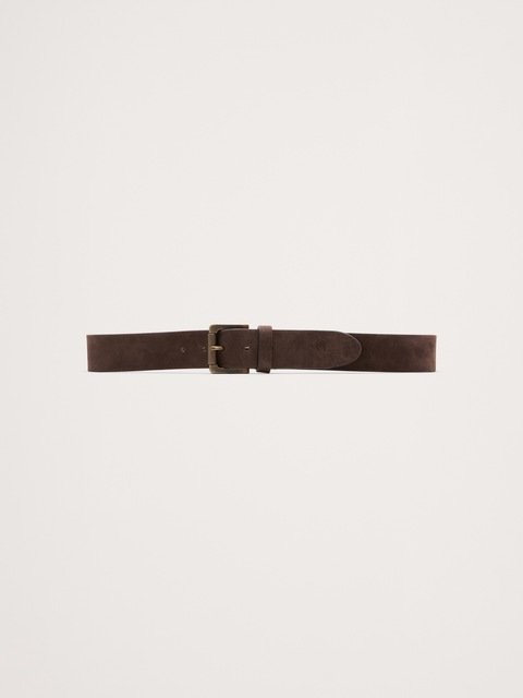 CEINTURE EN NUBUCK LUSTRÉ