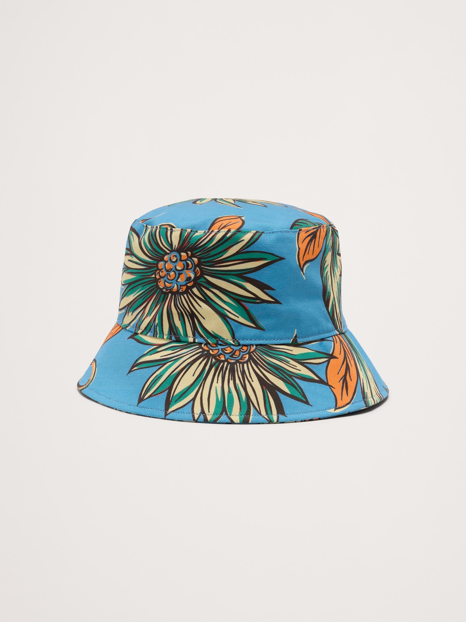 Cotton Canvas Bucket Hat with Pocket