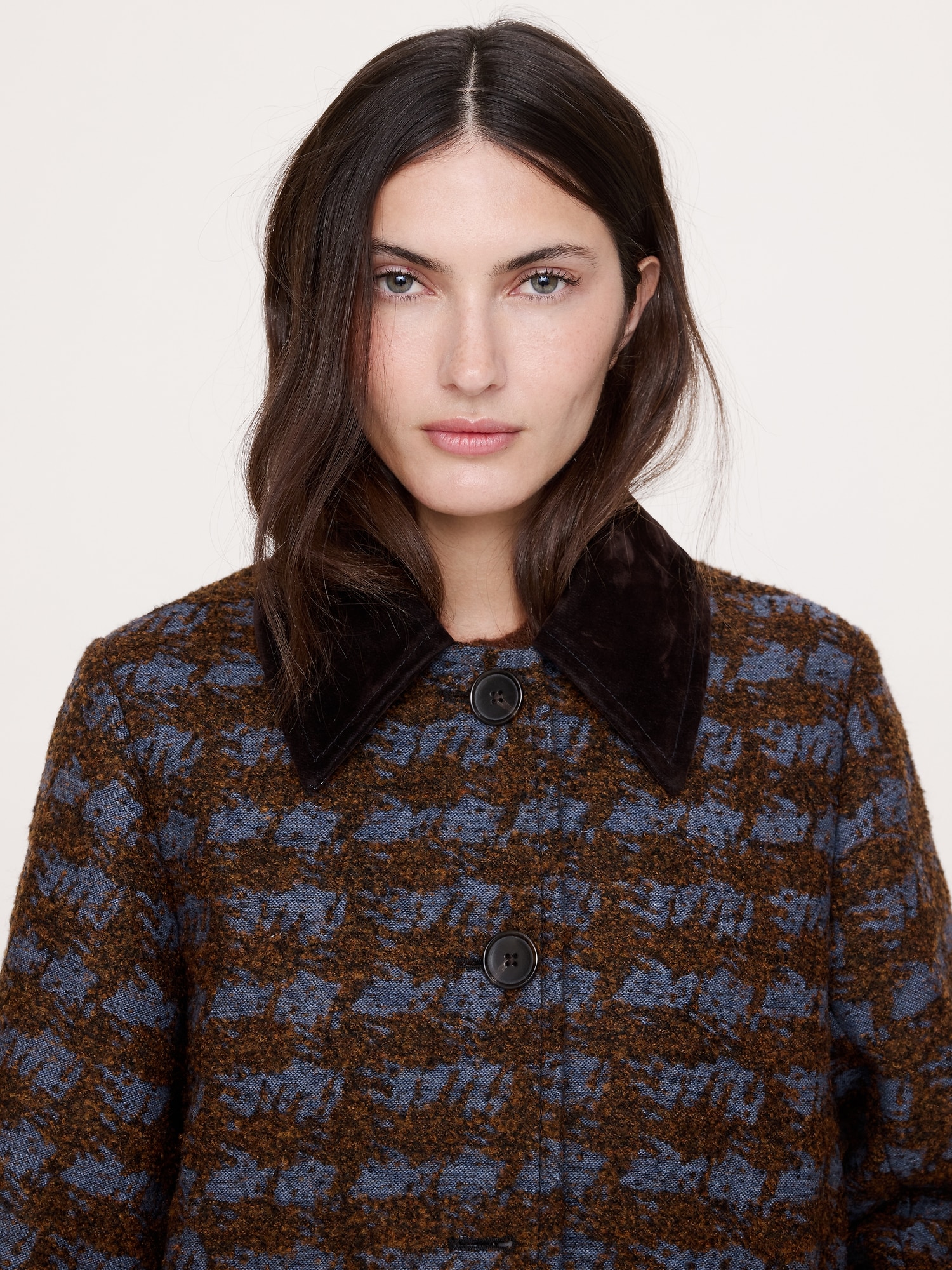 Image number 3 showing, Italian Jacquard Overcoat