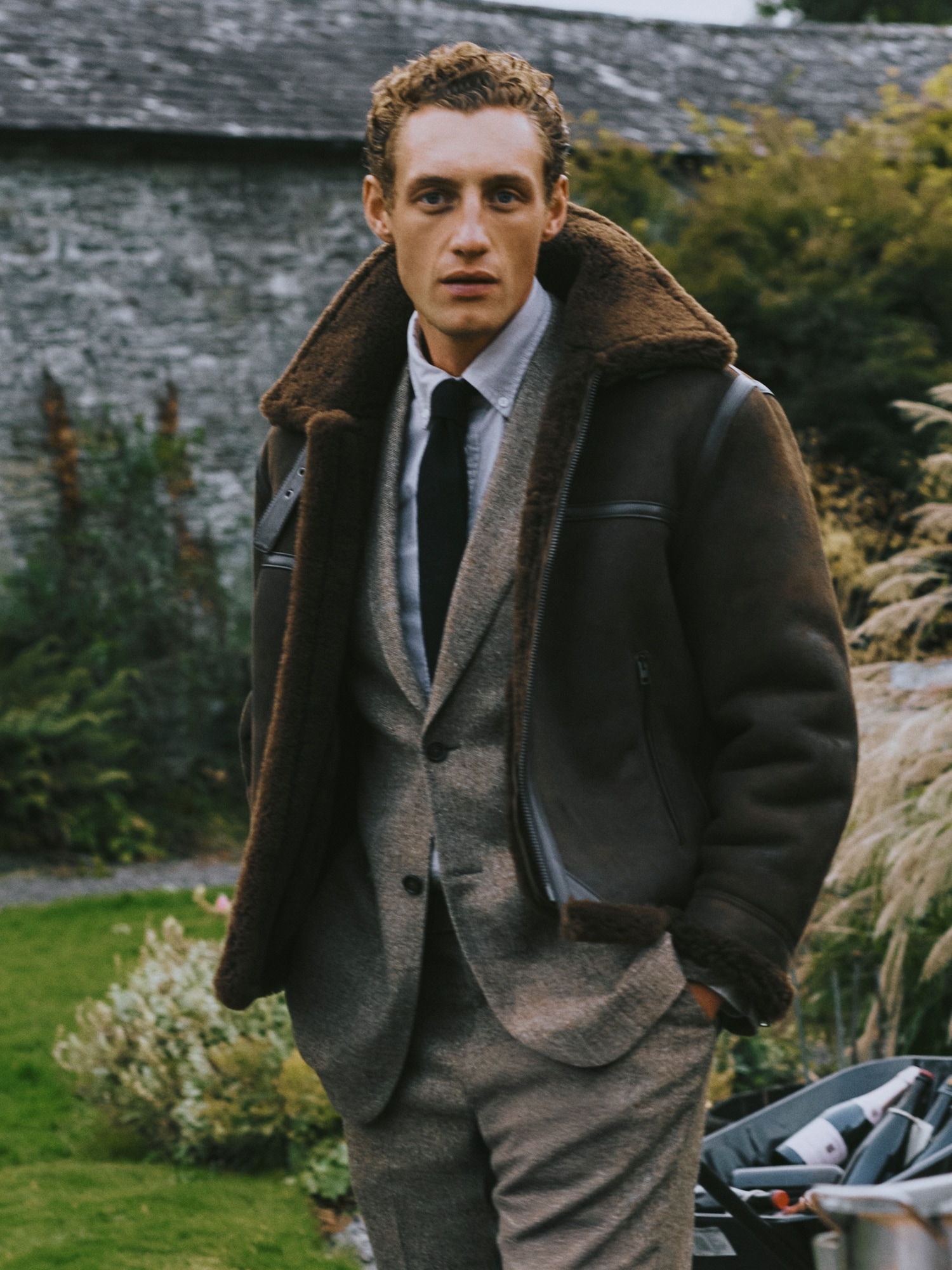 Image number 8 showing, Shearling Aviator Jacket