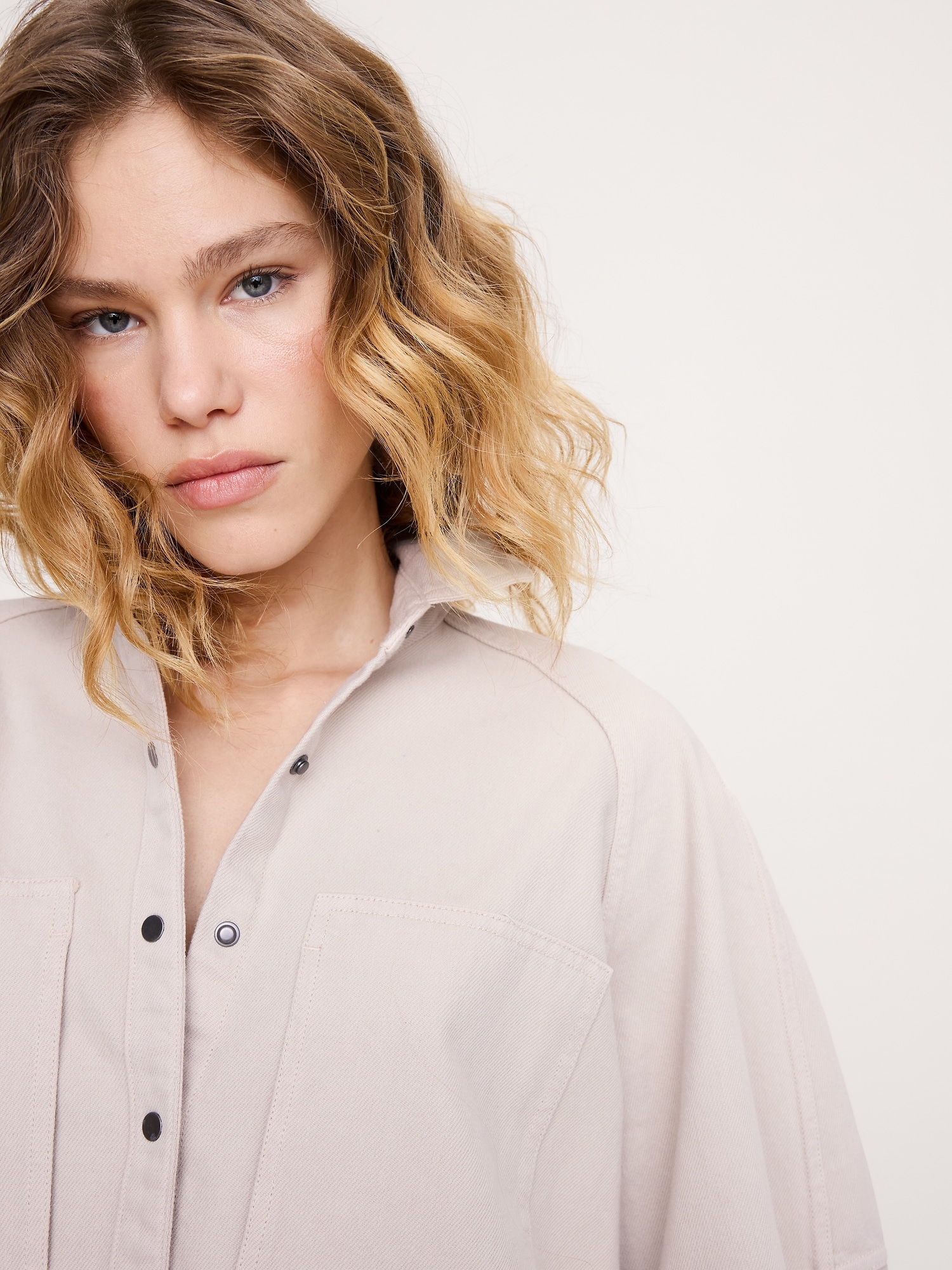 Image number 4 showing, Oversized Denim Utility Pocket Shirt