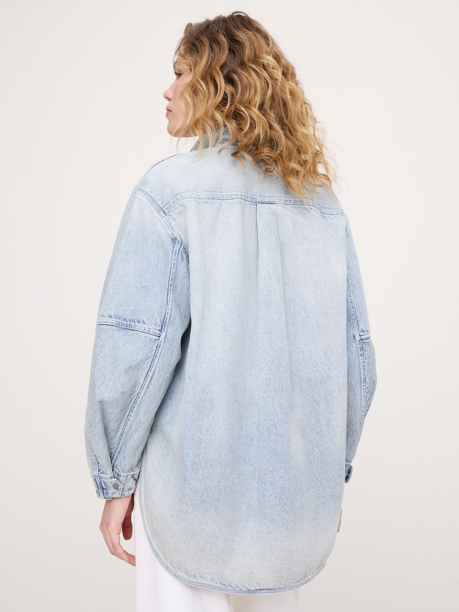 Image number 6 showing, Oversized Denim Utility Pocket Shirt