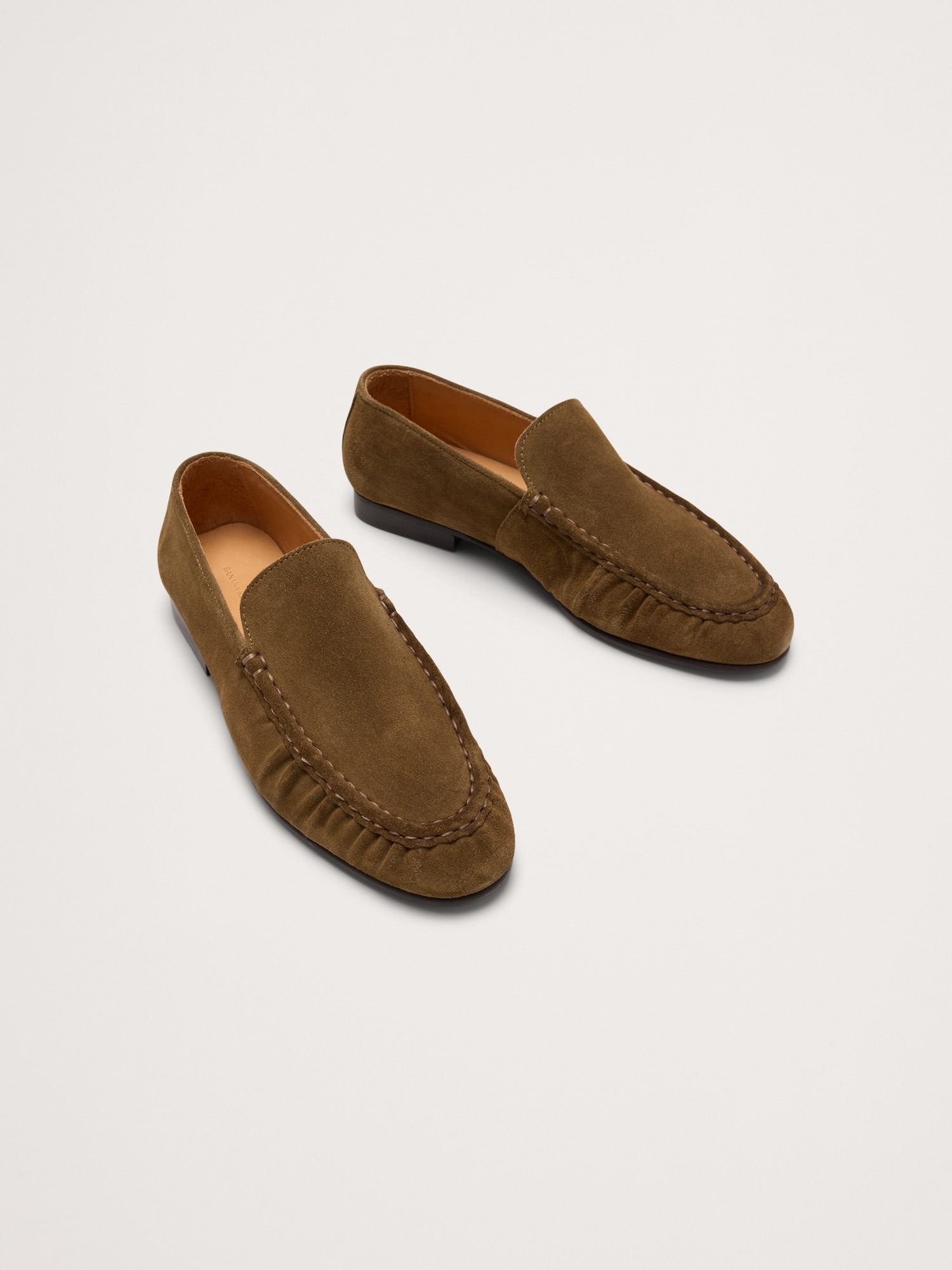 Image number 3 showing, Italian Suede Moc-Toe Loafer