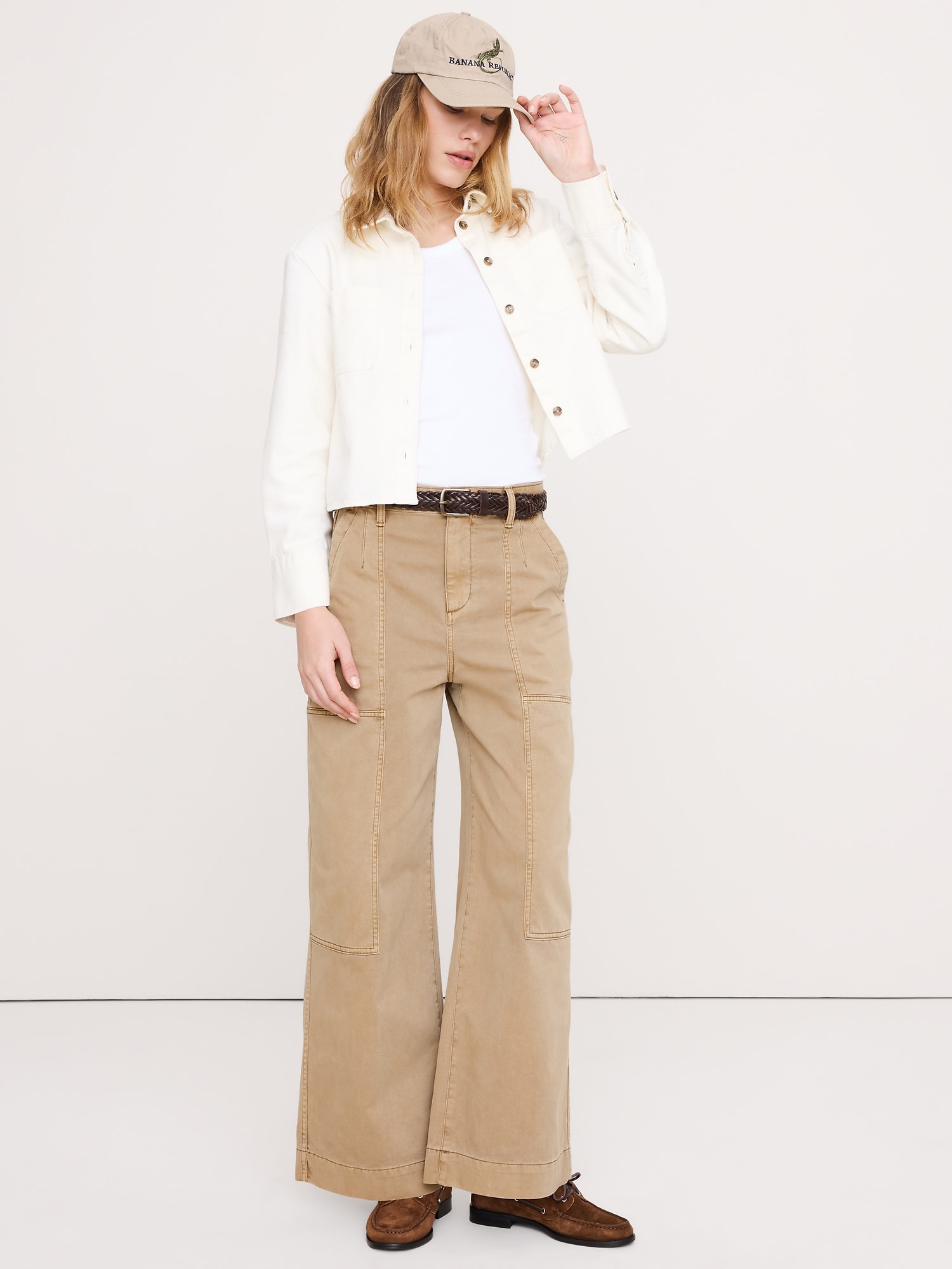 L'image numéro 5 présente Chemise utilitaire courte en denim