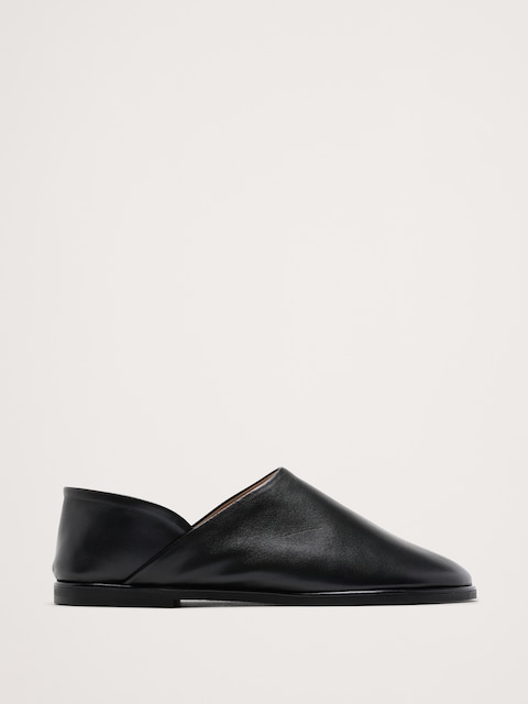 CHAUSSURES PLATES DE STYLE SANS-GÊNE EN CUIR ITALIEN