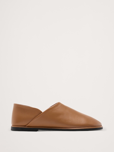 CHAUSSURES PLATES DE STYLE SANS-GÊNE EN CUIR ITALIEN