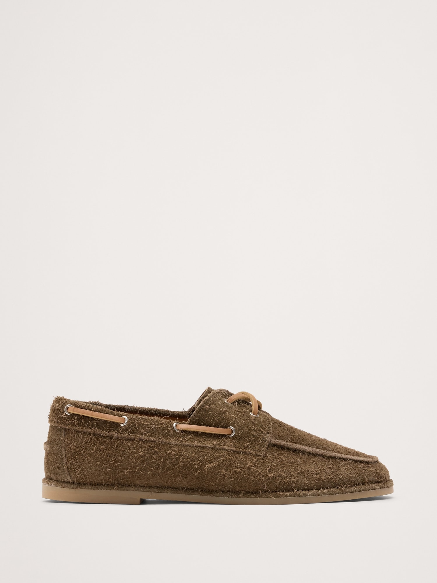 Textured Italian Suede Boat Shoe