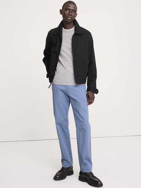 CHINO DROIT EN TISSU ITALIEN EXTENSIBLE