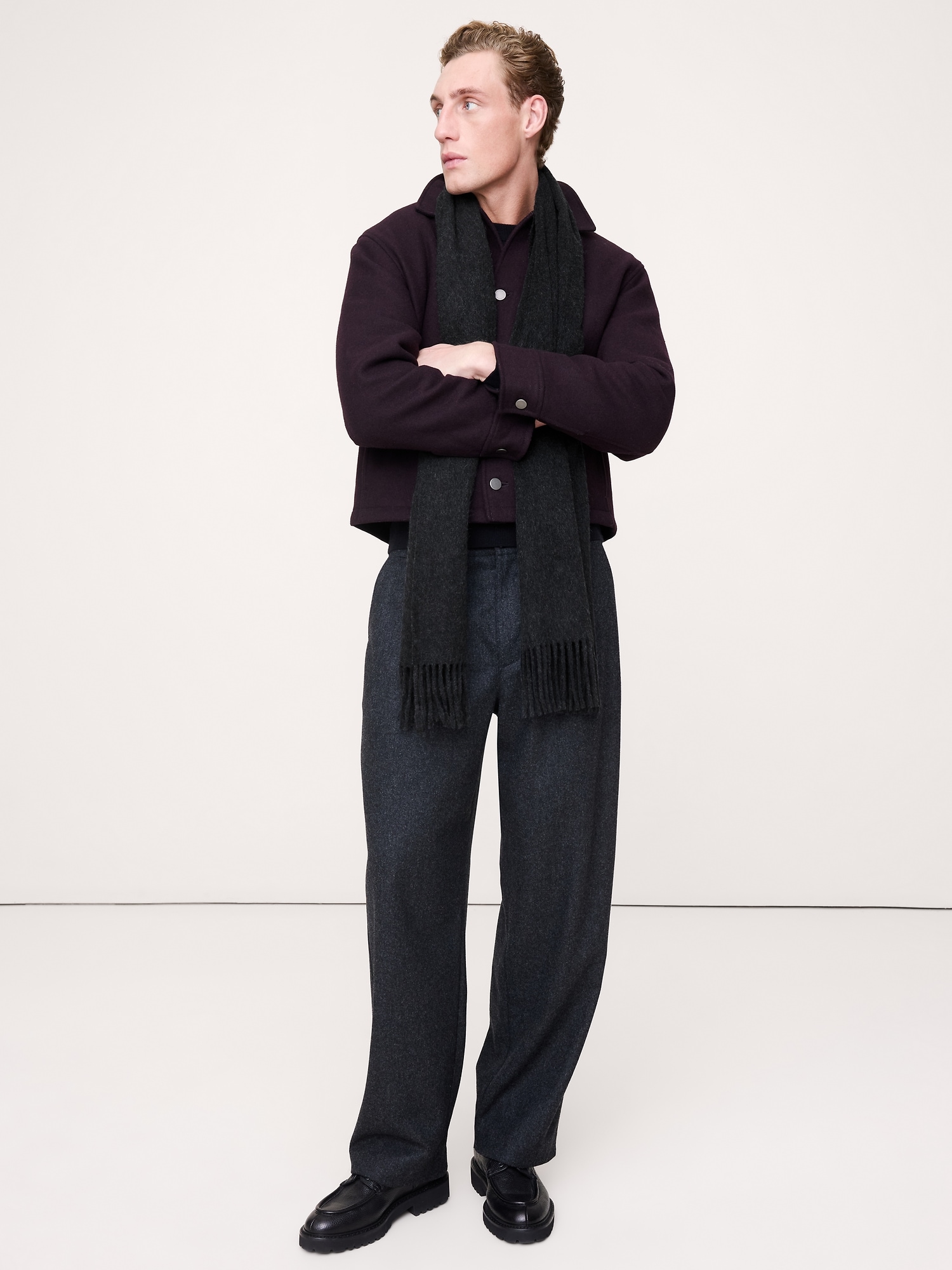 Image number 2 showing, Italian Wool-Cashmere Scarf