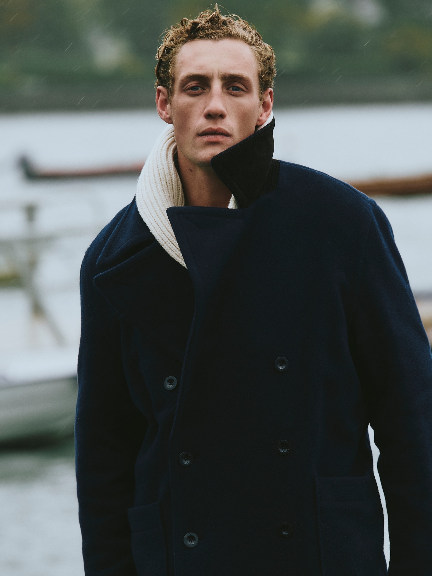 Image number 8 showing, Italian Melton Peacoat