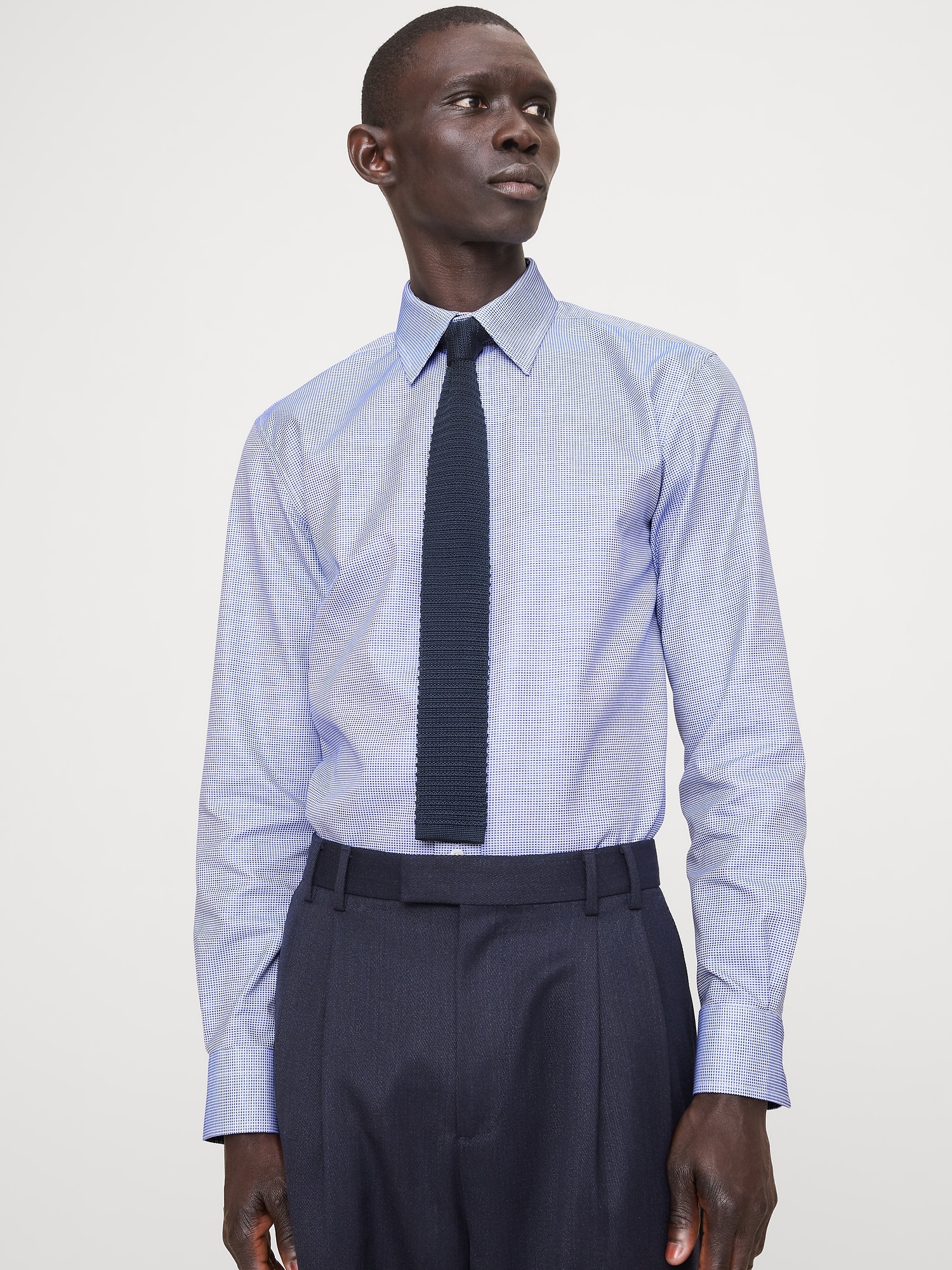 Slim-Fit Wrinkle-Resistant Dress Shirt