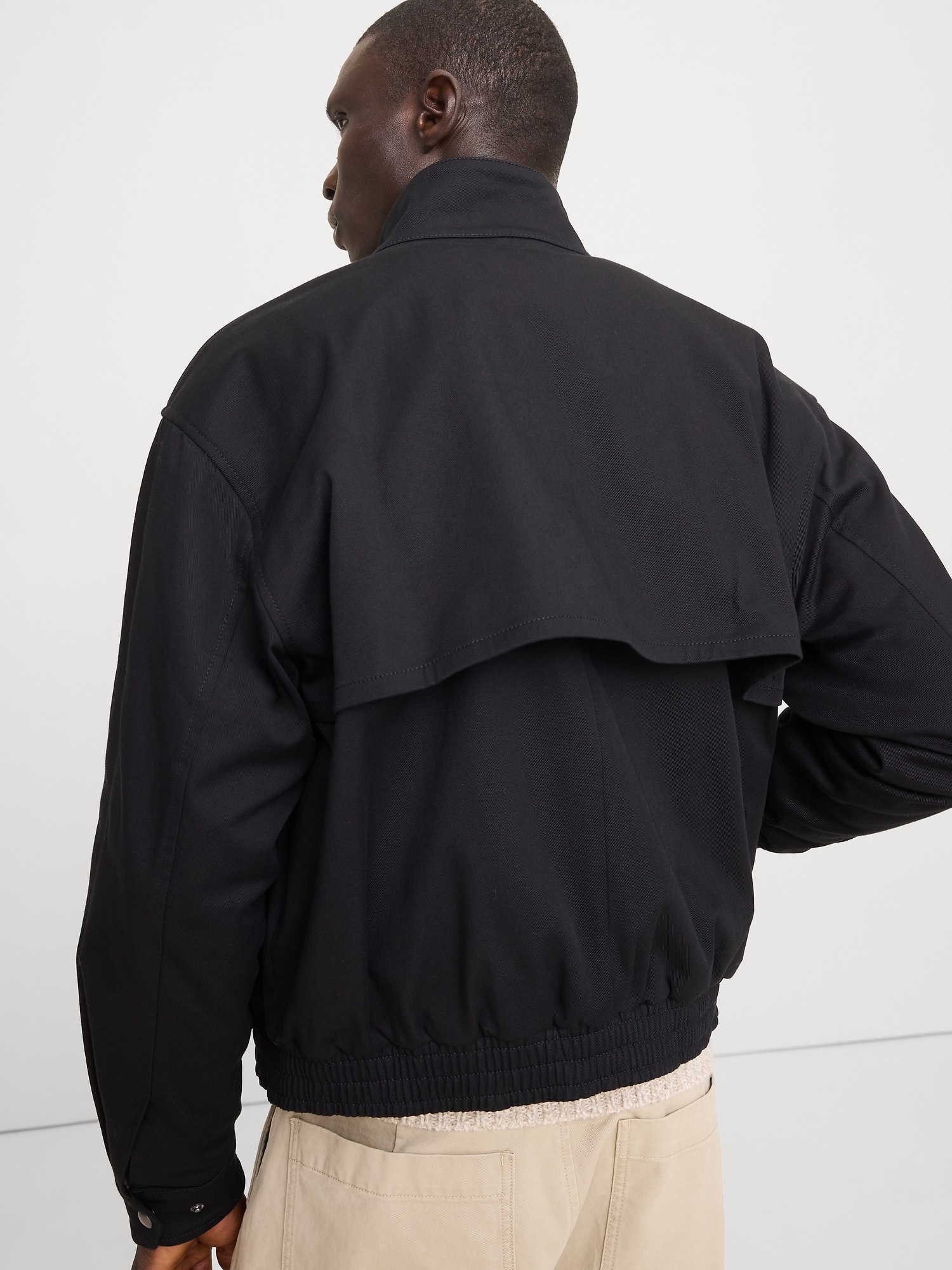 Image number 3 showing, Cotton Twill Harrington Jacket