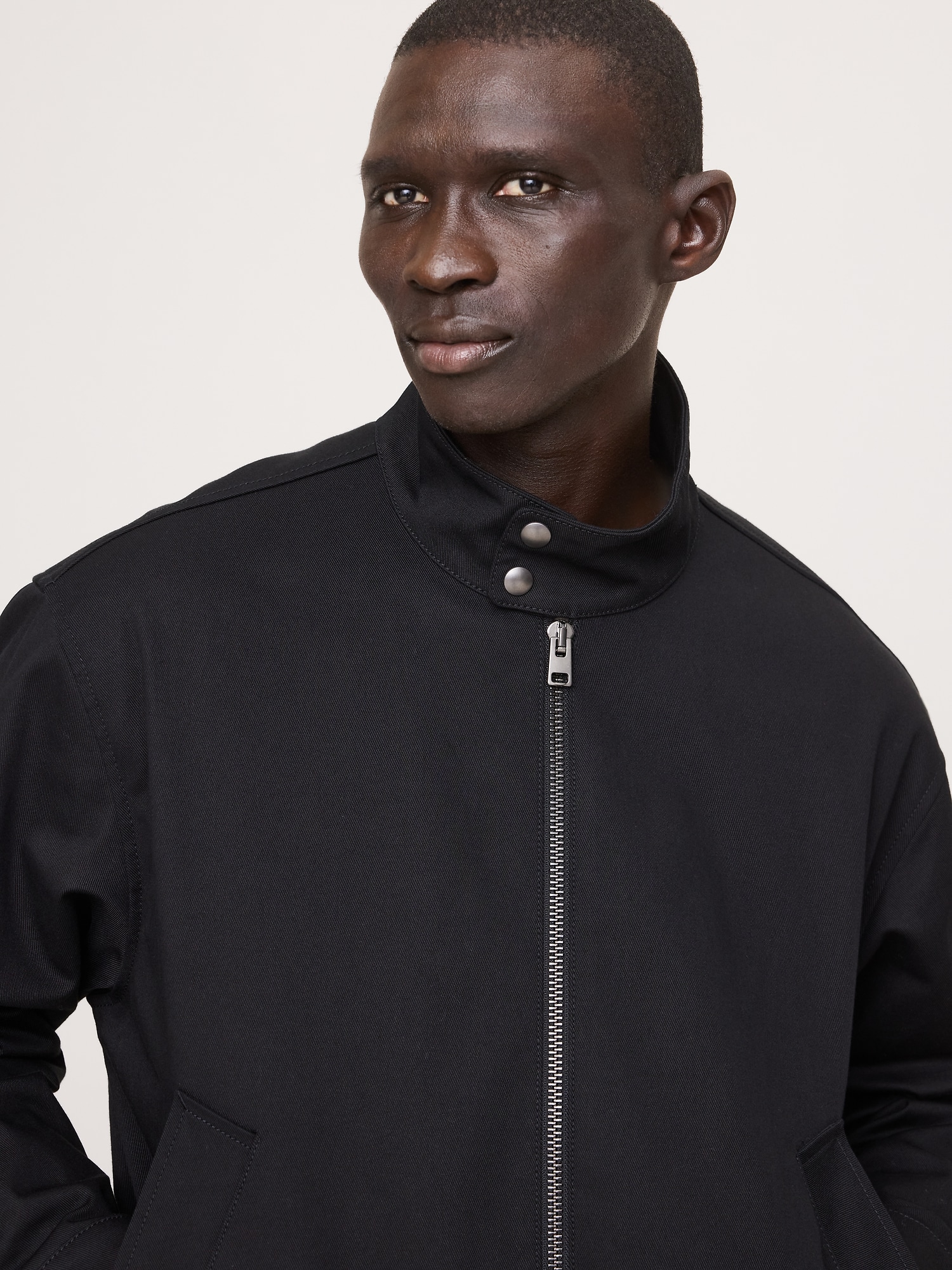 Image number 4 showing, Cotton Twill Harrington Jacket