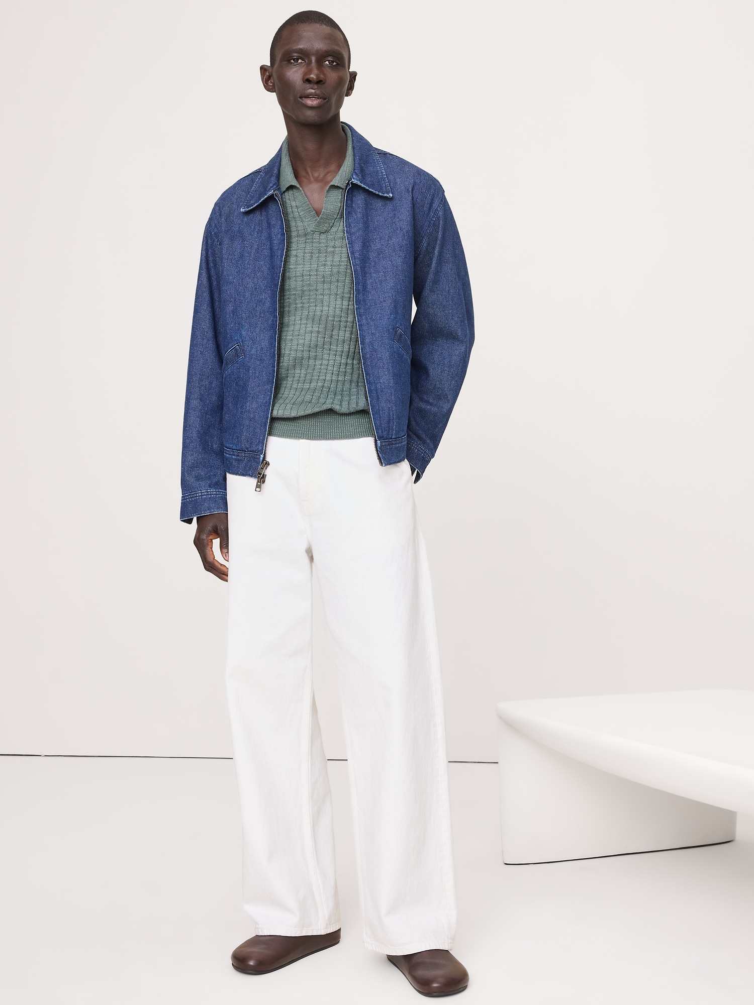 Image number 3 showing, Linen-Cotton Slub Sweater Polo