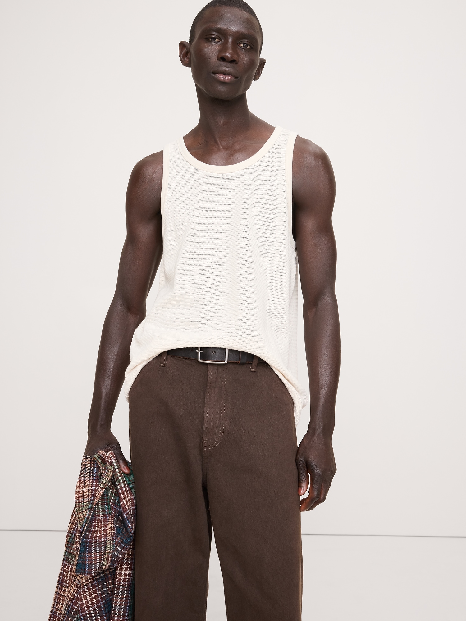 CAMISOLE À MAILLES EN COTON