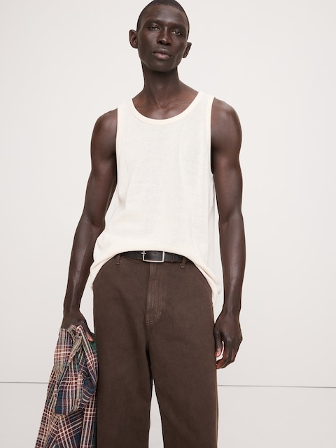CAMISOLE À MAILLES EN COTON