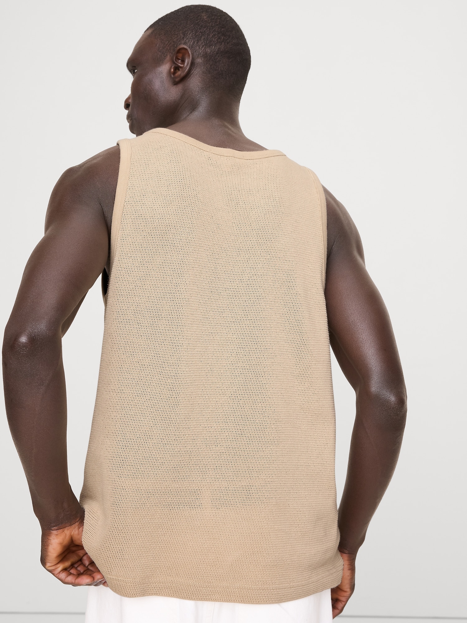 L'image numéro 2 présente Camisole à mailles en coton