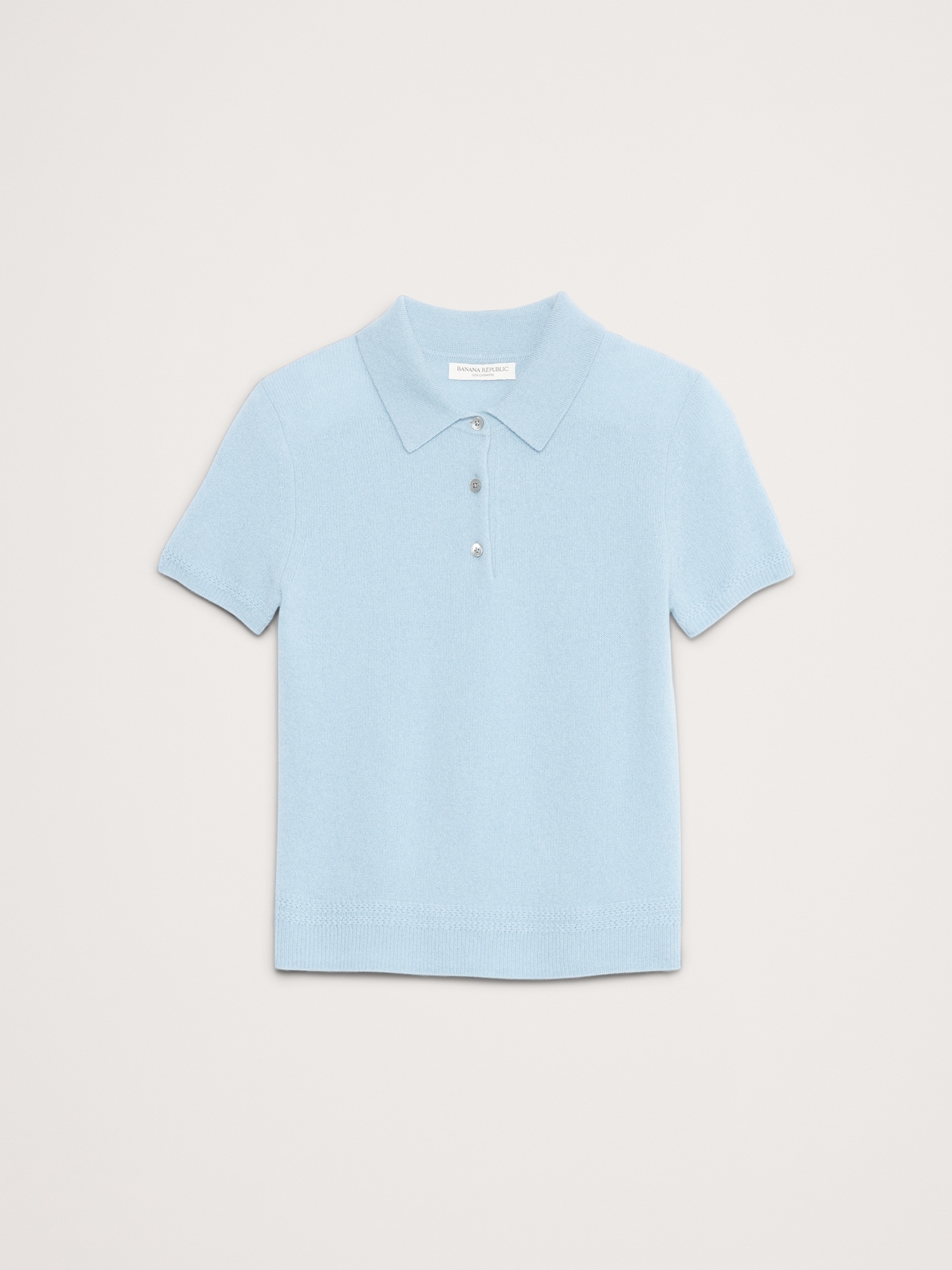 Image number 5 showing, Lightweight Cashmere Short-Sleeve Sweater Polo