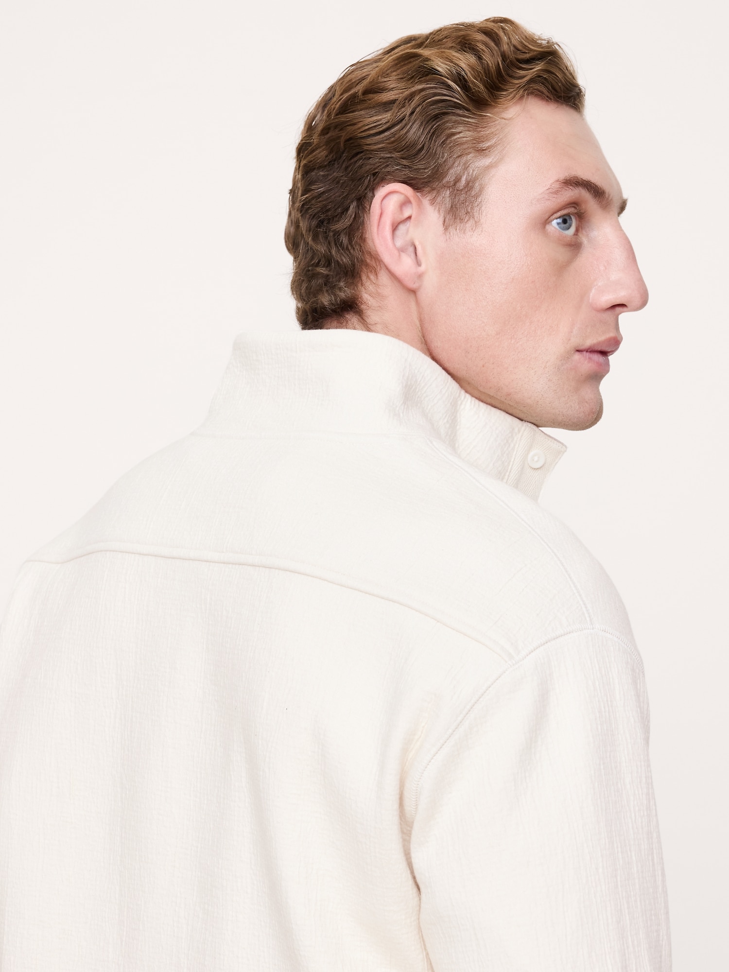 Image number 2 showing, Crinkle Cotton-Wool Mock-Neck Sweatshirt