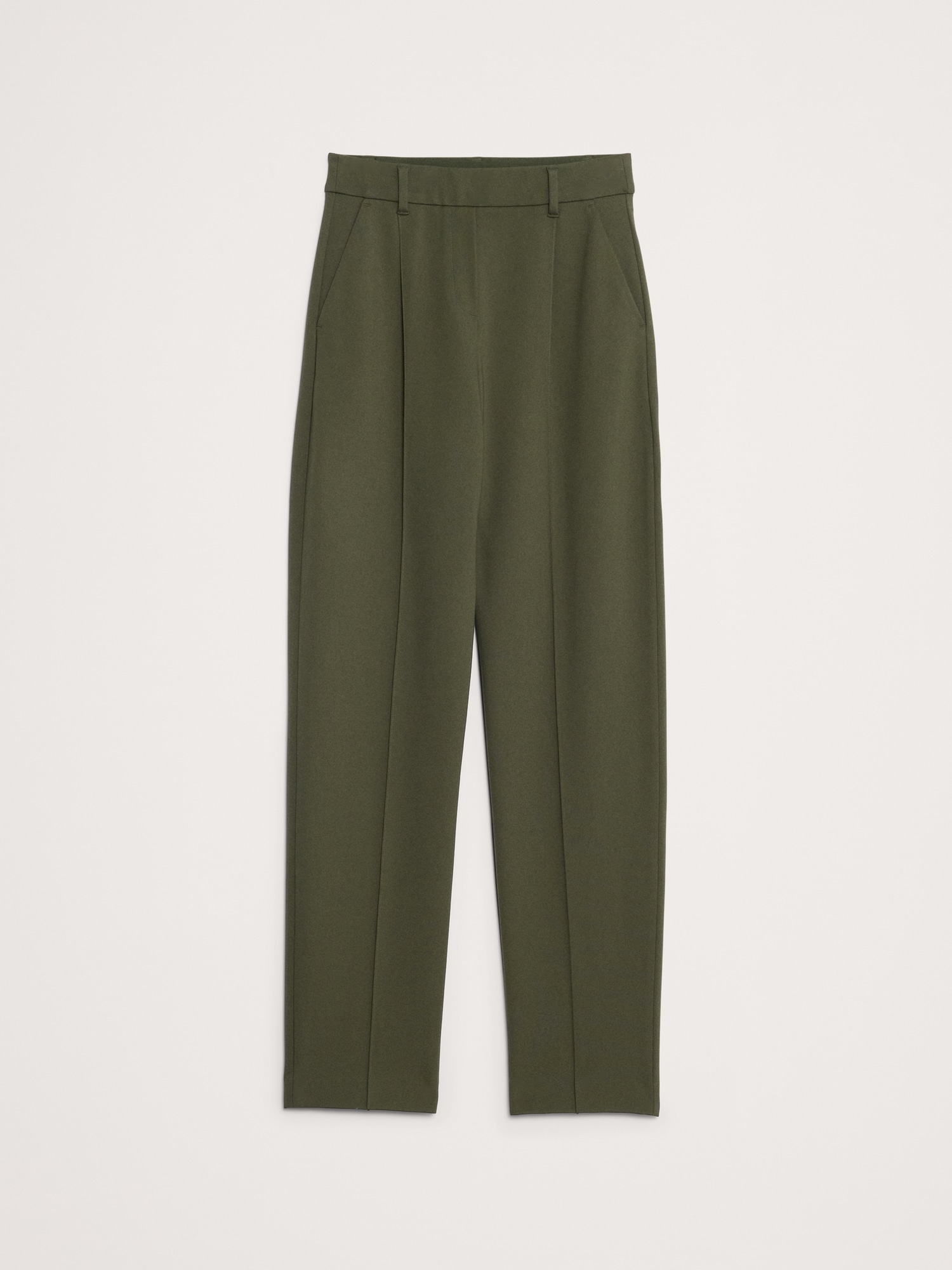 Image number 5 showing, High-Rise Tapered Drapey Ponte Pull-On Pant