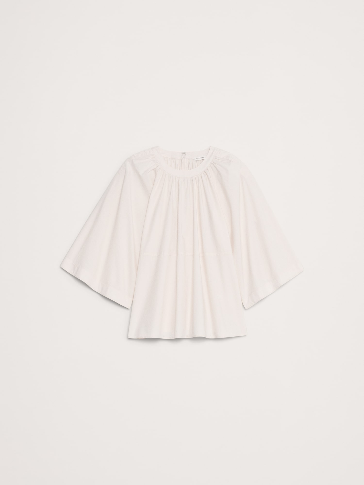 L'image numéro 4 présente Haut trapèze convertible en popeline de coton