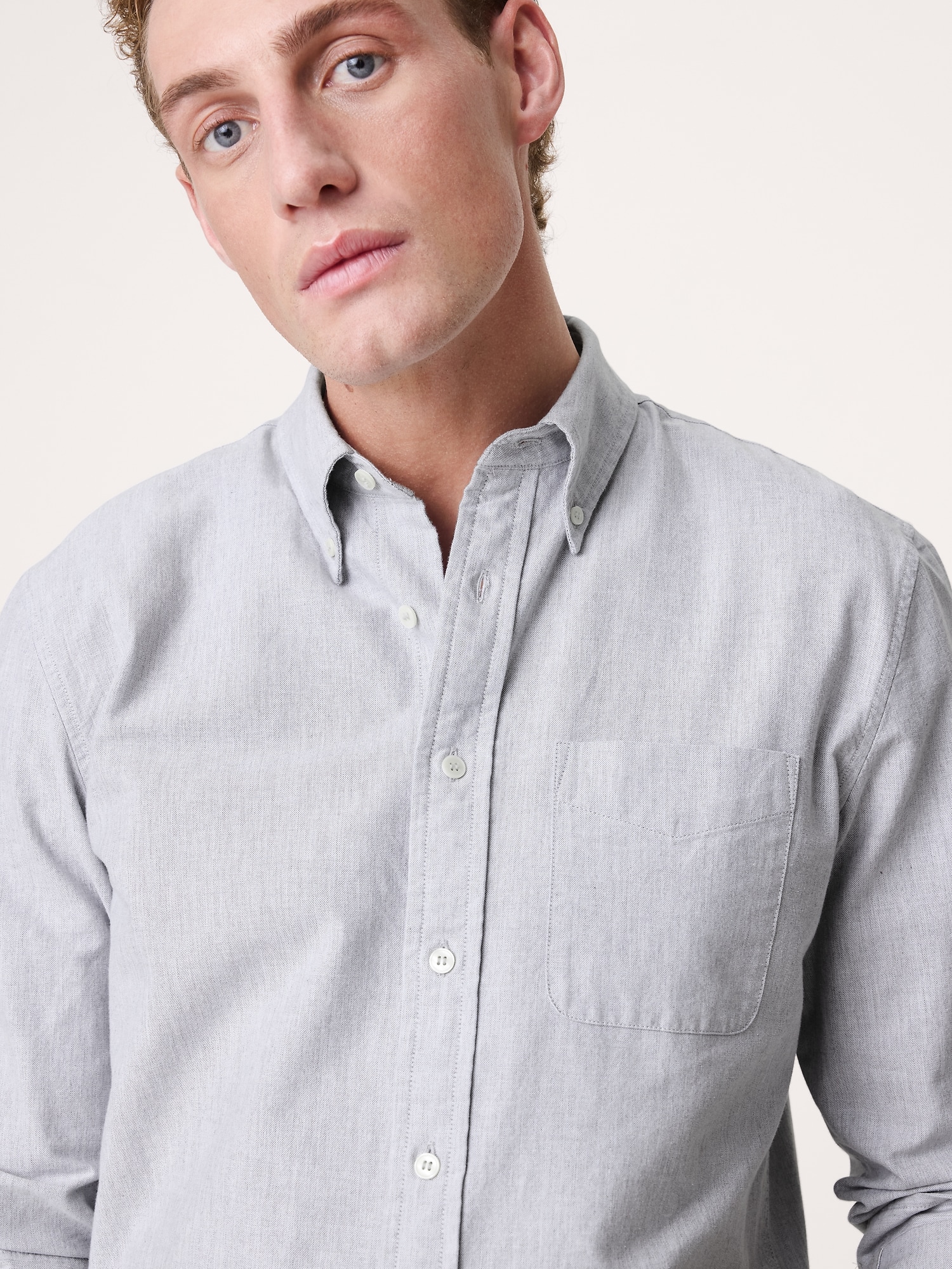 Image number 3 showing, Standard-Fit Oxford Shirt