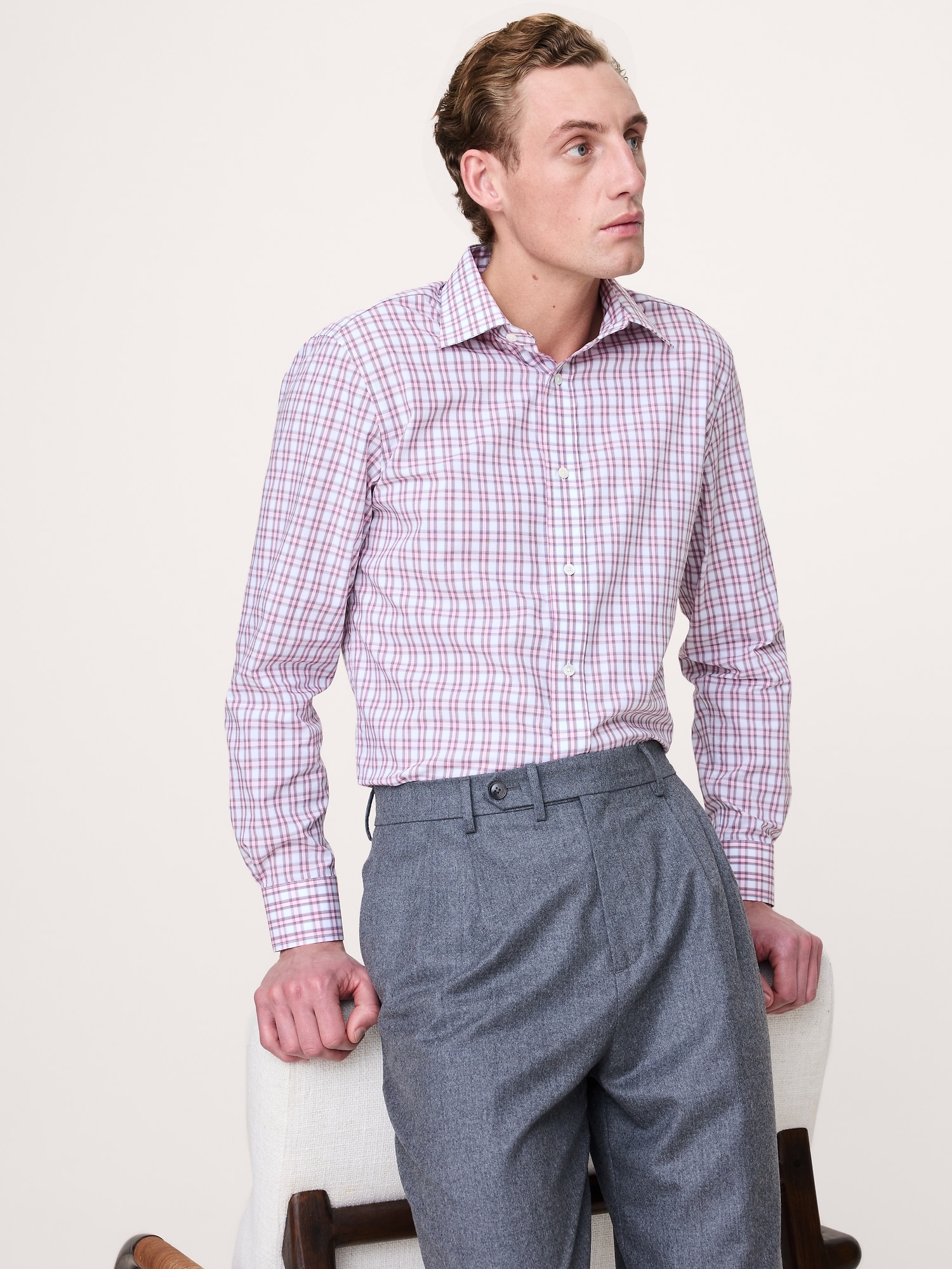 Standard-Fit Wrinkle-Resistant Dress Shirt
